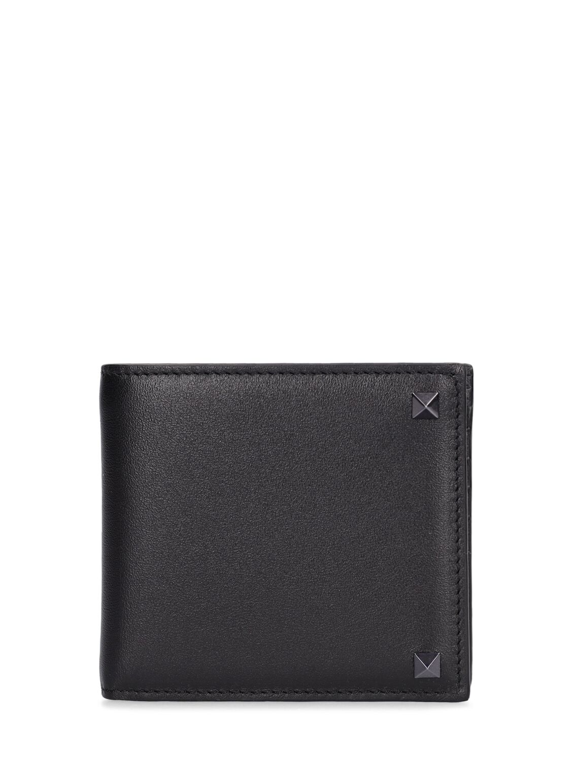 Rockstud Leather Billfold Wallet - VALENTINO GARAVANI - Modalova