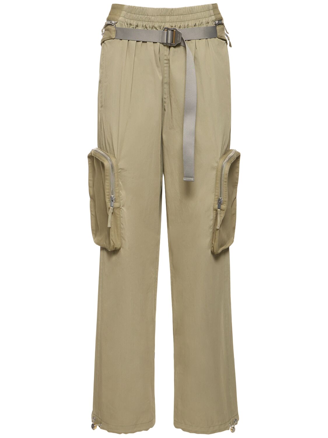 Cotton Blend Wide Pants W/belt Bag - DION LEE - Modalova
