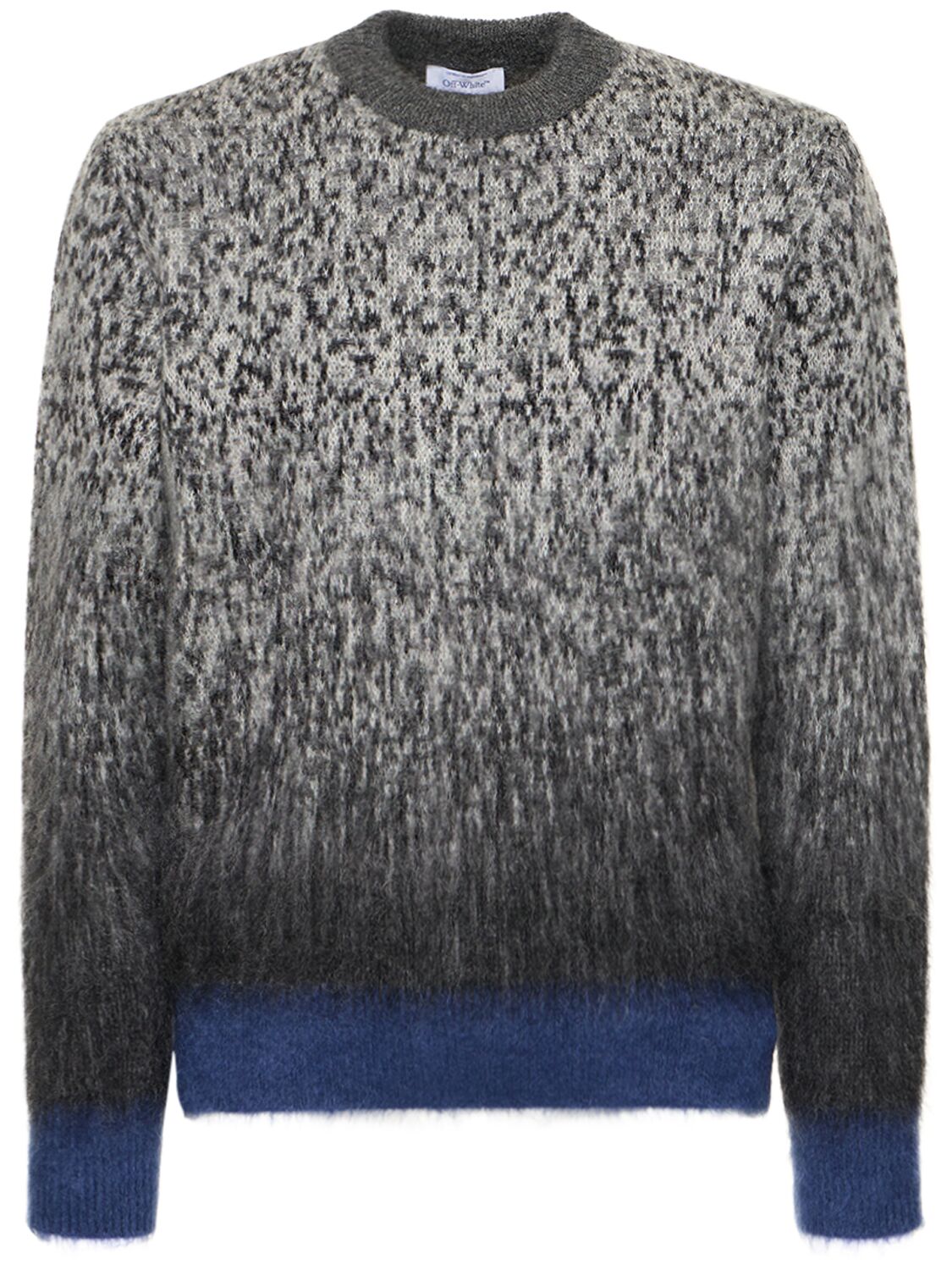 Degradé Arrow Mohair Blend Knit Sweater - OFF-WHITE - Modalova