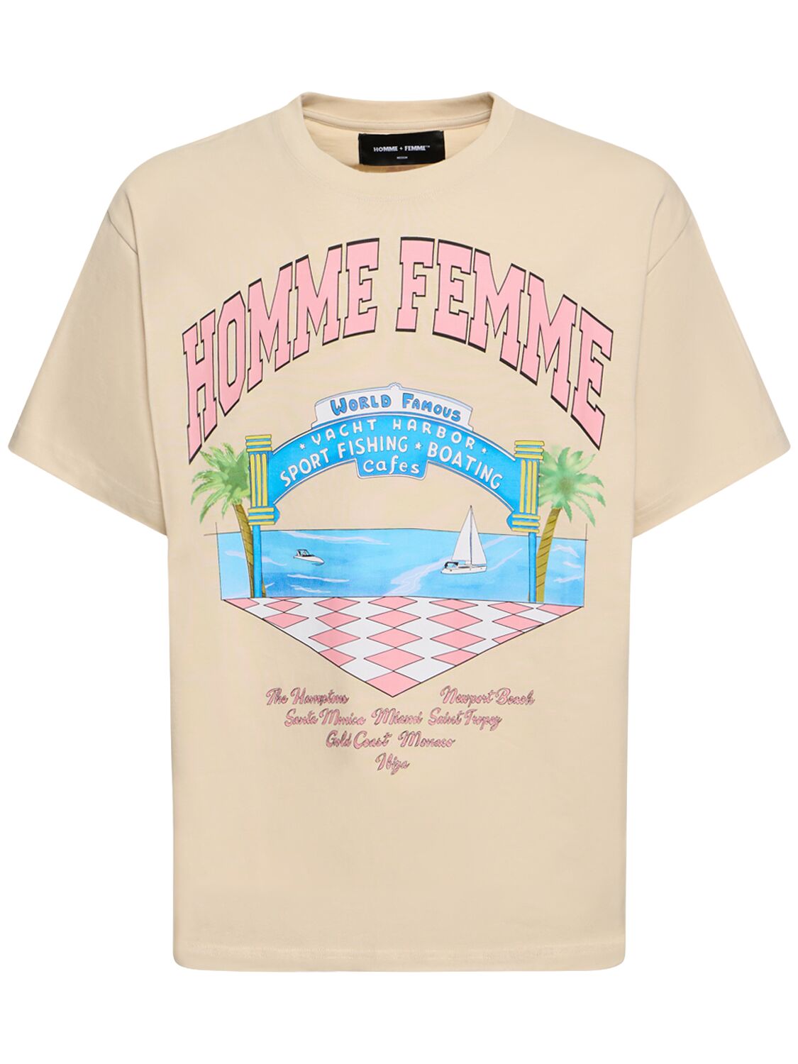 Hombre Camiseta De Jersey De Algodón S - HOMME + FEMME LA - Modalova