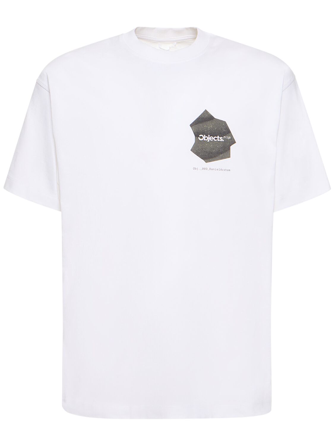 Bubble Print Recycled Cotton T-shirt - OBJECTS IV LIFE - Modalova