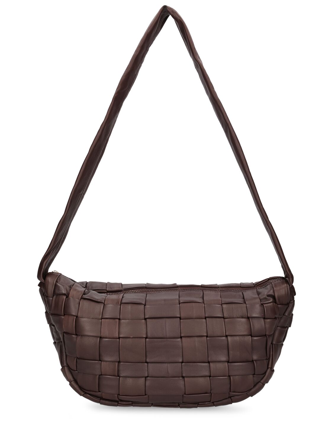 Crescent Leather Shoulder Bag - ST.AGNI - Modalova