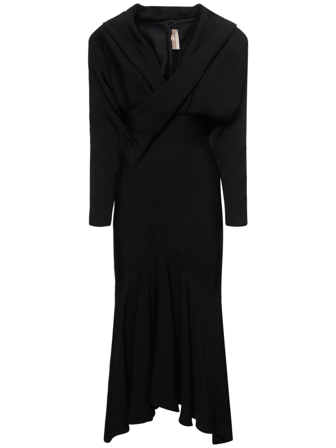 Hooded Long Sleeve Jersey Midi Dress - ALEXANDRE VAUTHIER - Modalova