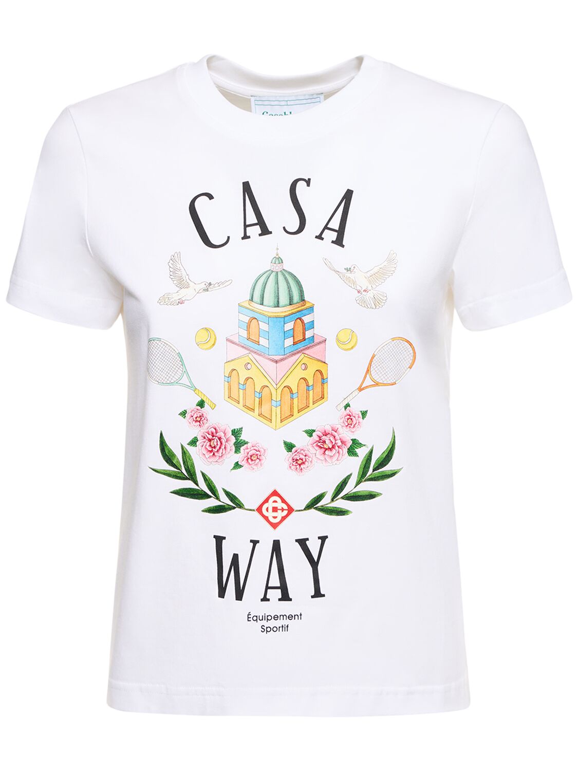 T-shirt Casa Way In Jersey Con Stampa - CASABLANCA - Modalova