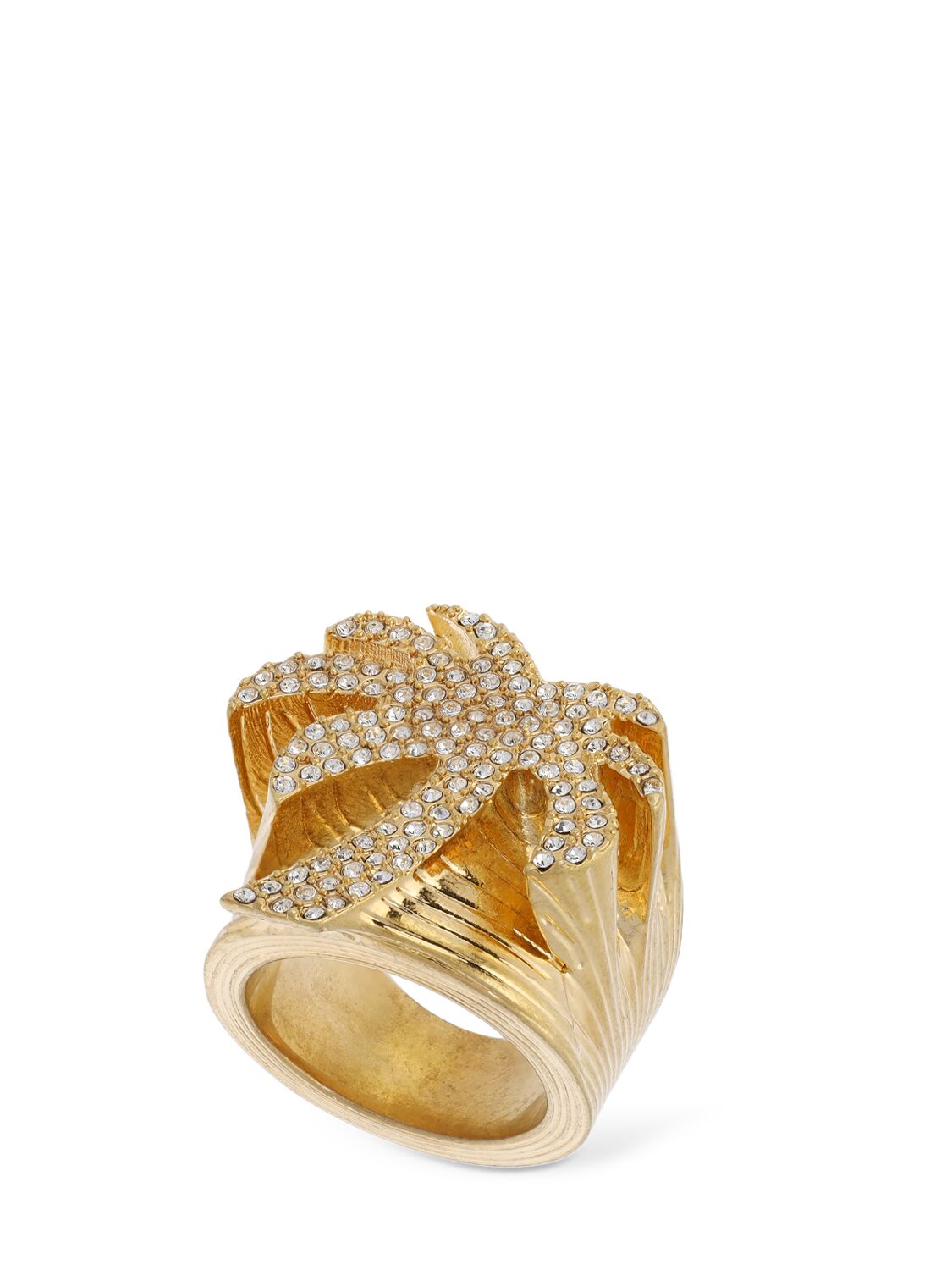 Mujer Palm Crystal Ring Unique - PALM ANGELS - Modalova
