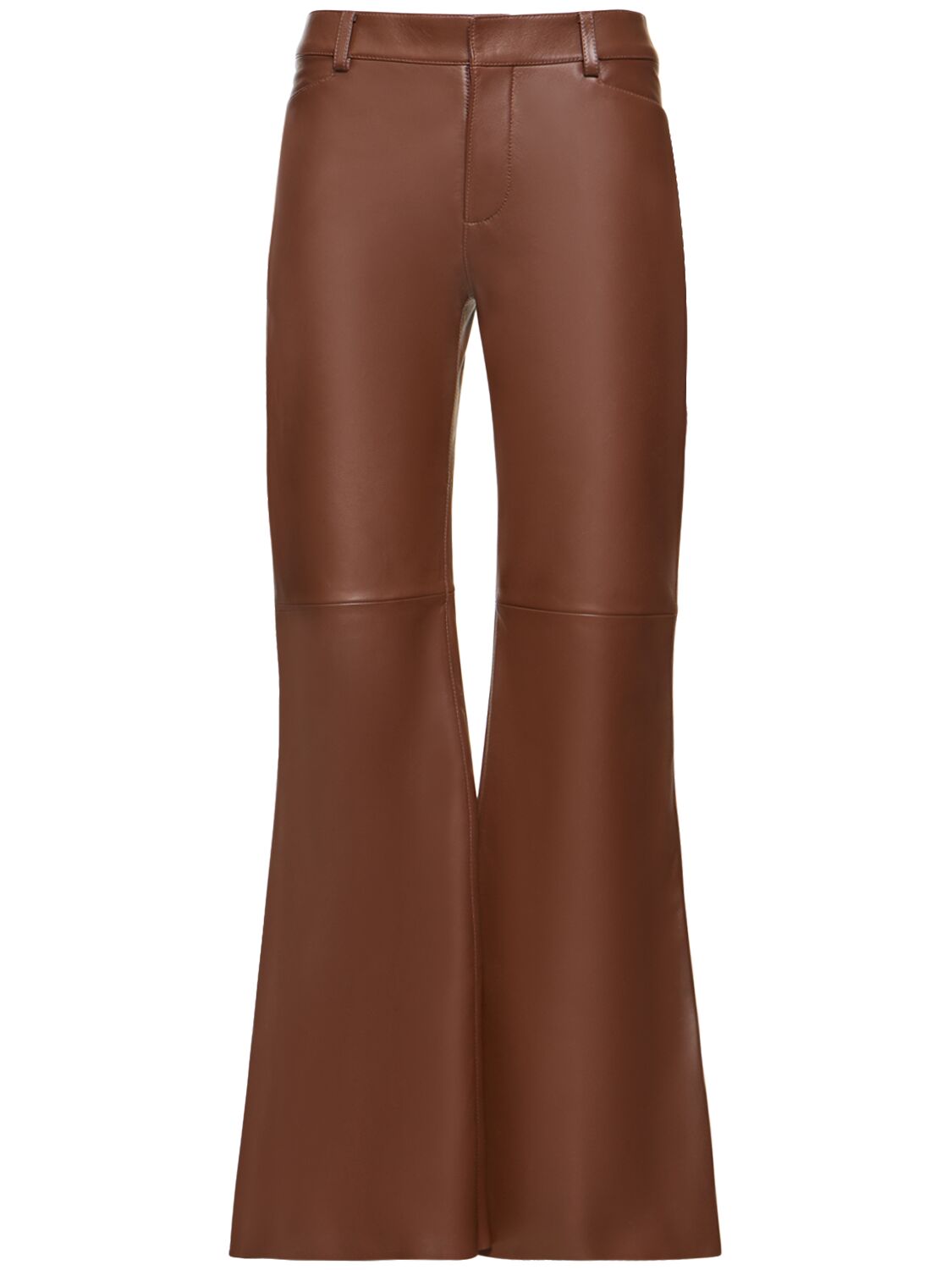 Classic Nappa Leather Flared Pants - CHLOÉ - Modalova