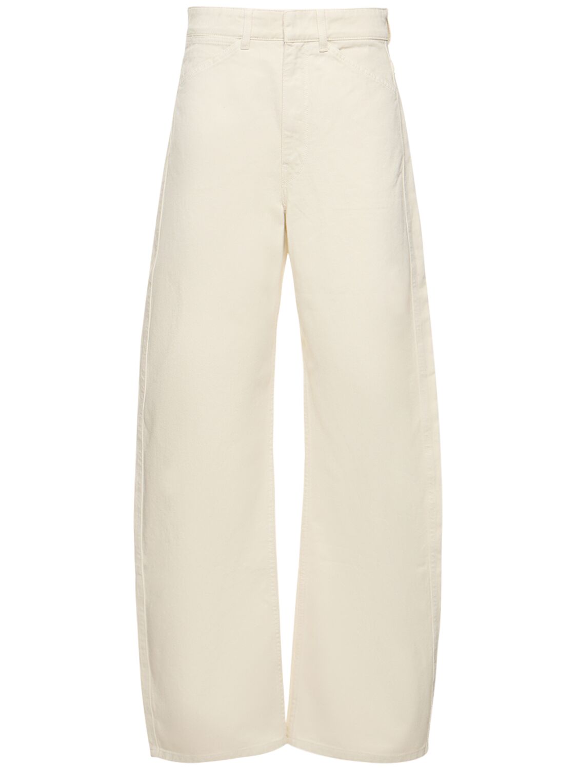 Mujer Pantalones De Algodón Con Cintura Alta 36 - LEMAIRE - Modalova