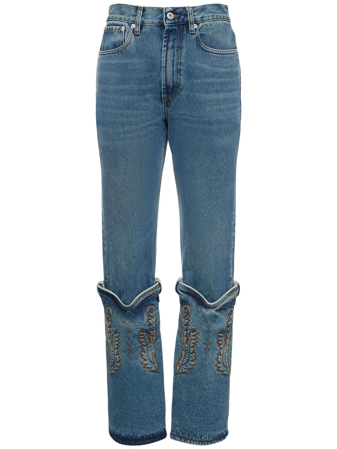 Mujer Jeans Rectos De Algodón De Denim 24 - Y/PROJECT - Modalova