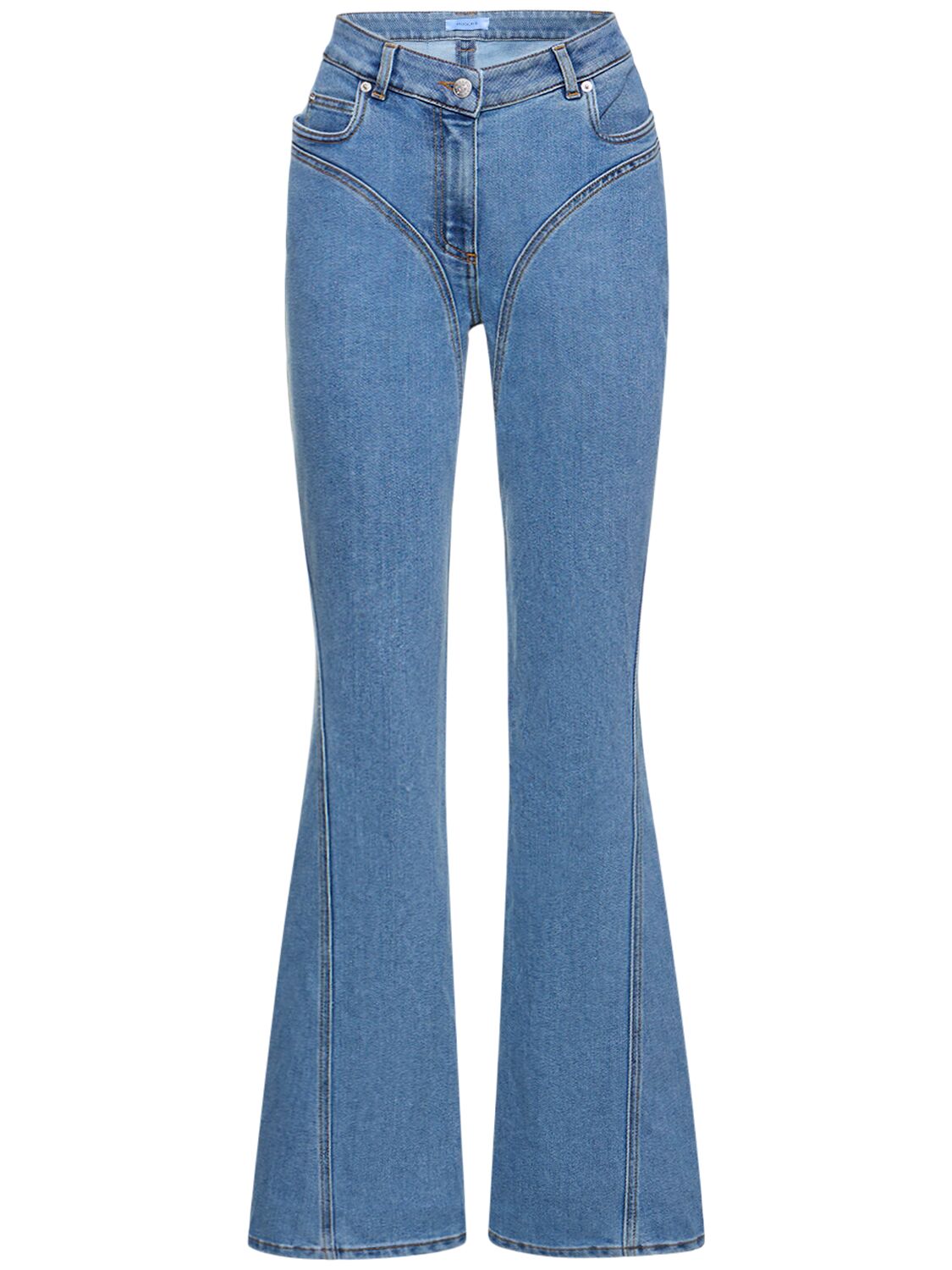 Mujer Jeans Rectos De Denim 34 - MUGLER - Modalova