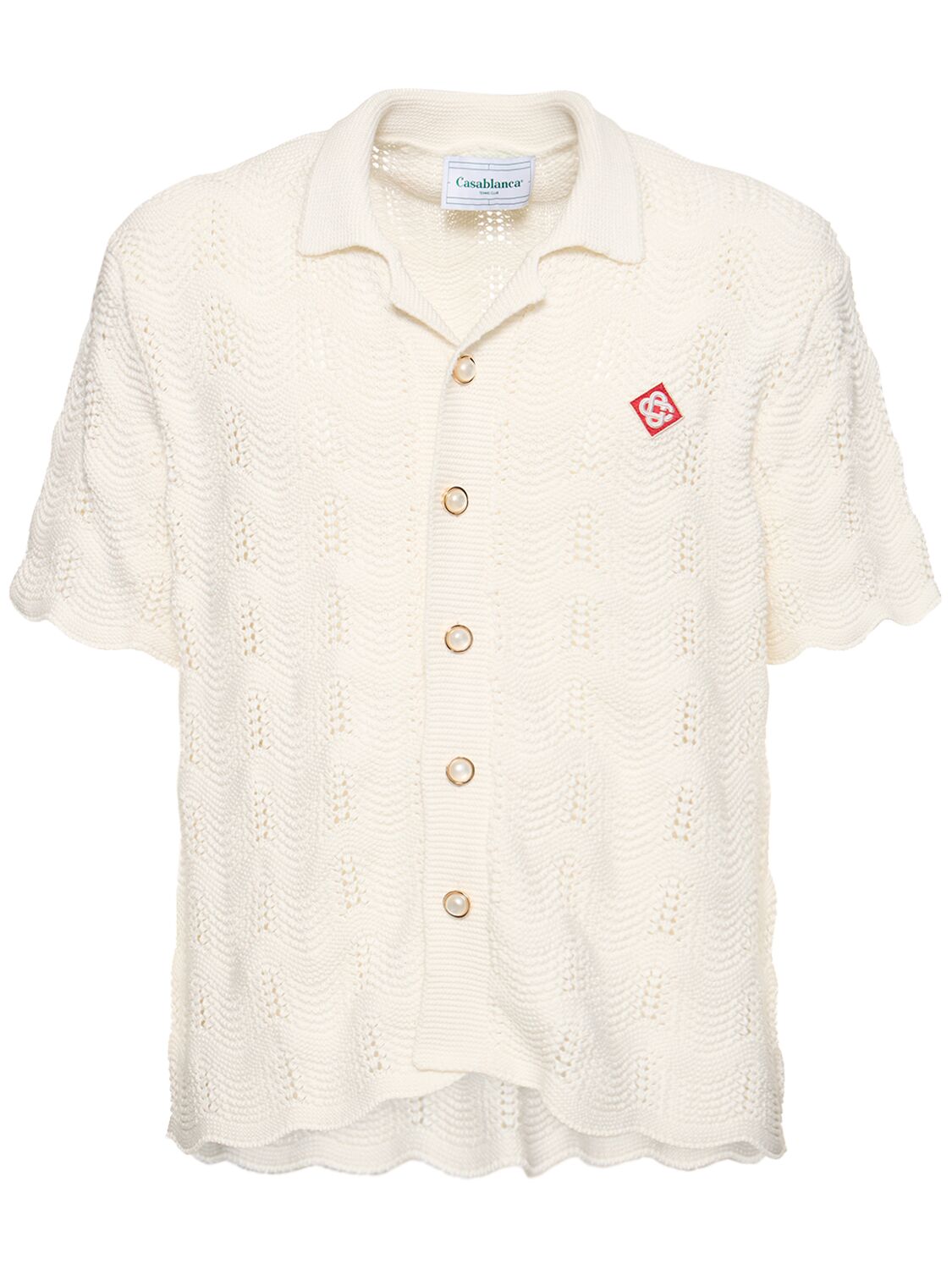 Jacquard Monogram Cotton Terry Shirt - CASABLANCA - Modalova