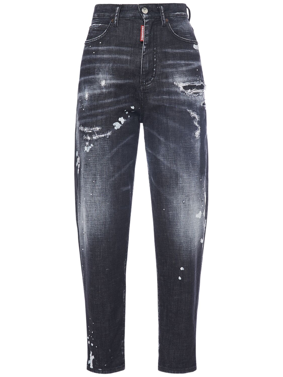 S High Rise Distressed Cropped Jeans - DSQUARED2 - Modalova
