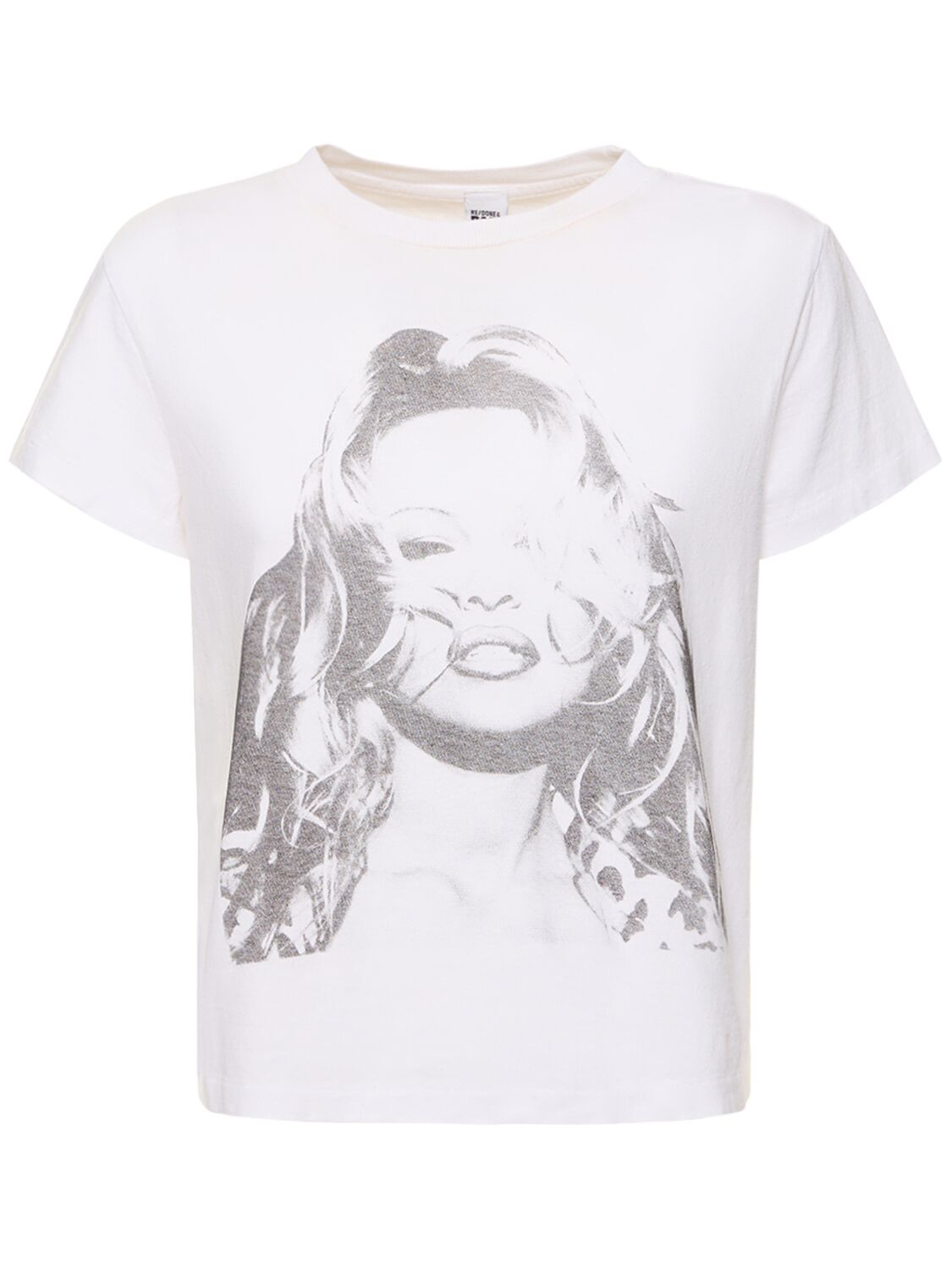 T-shirt & Pam Printed In Jersey - RE/DONE - Modalova