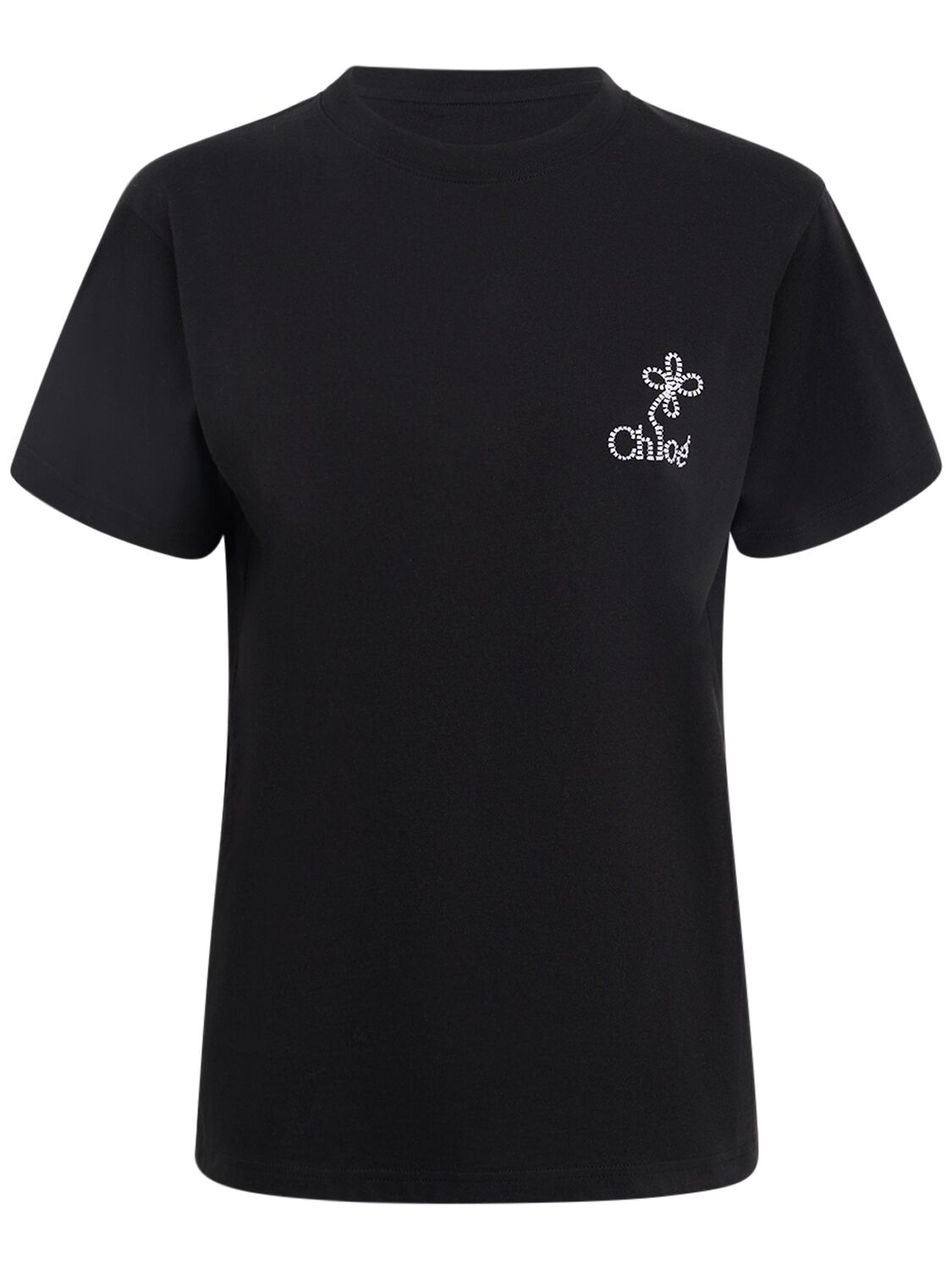 Chloé | Mujer Camiseta De Jersey De Algodón Con Logo S - CHLOÉ - Modalova