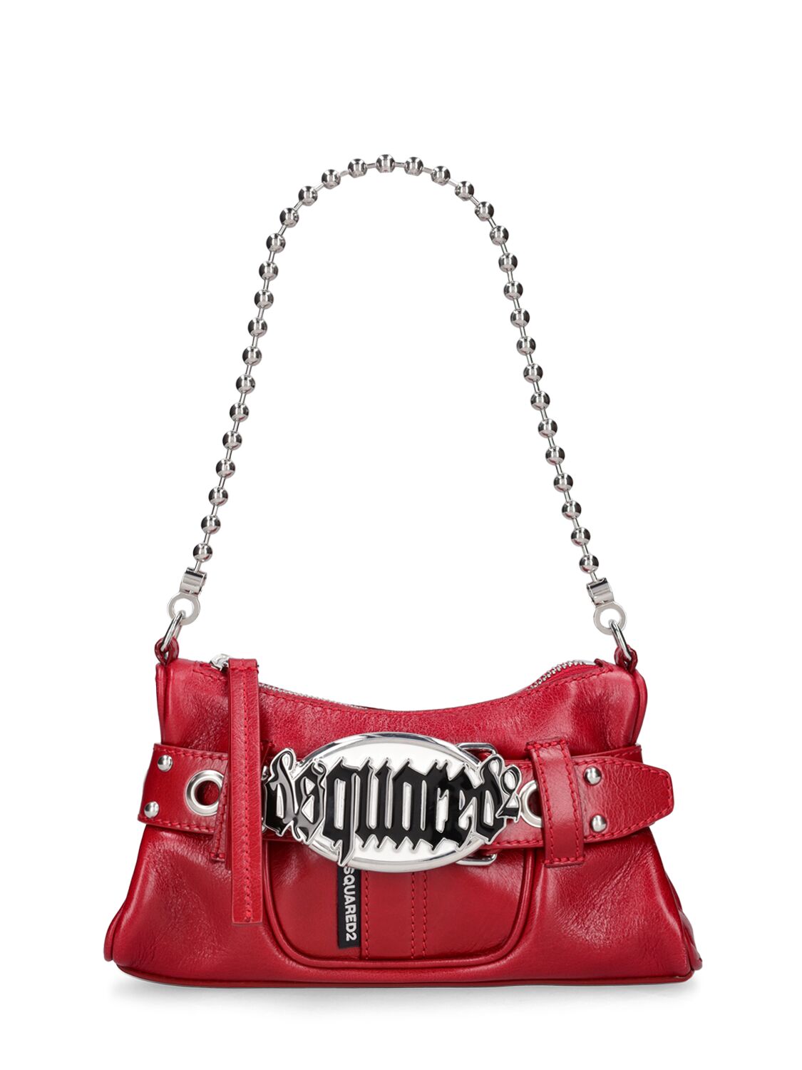 Gothic Logo Belted Leather Clutch - DSQUARED2 - Modalova