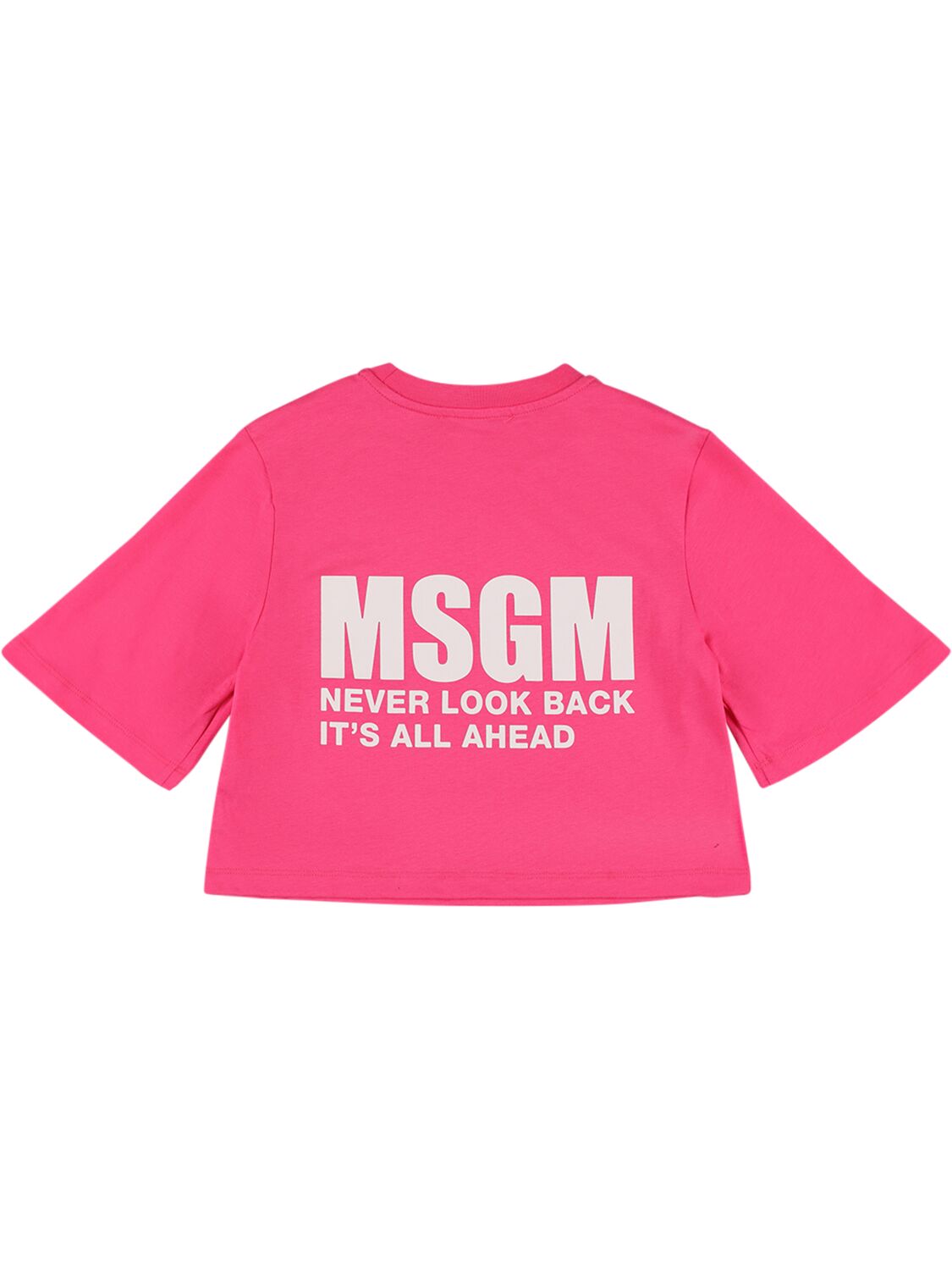 Niña Camiseta Corta De Algodón Jersey 4a - MSGM - Modalova