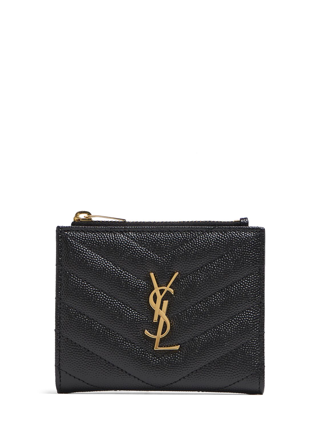 Cassandre Leather Bi-fold Wallet - SAINT LAURENT - Modalova