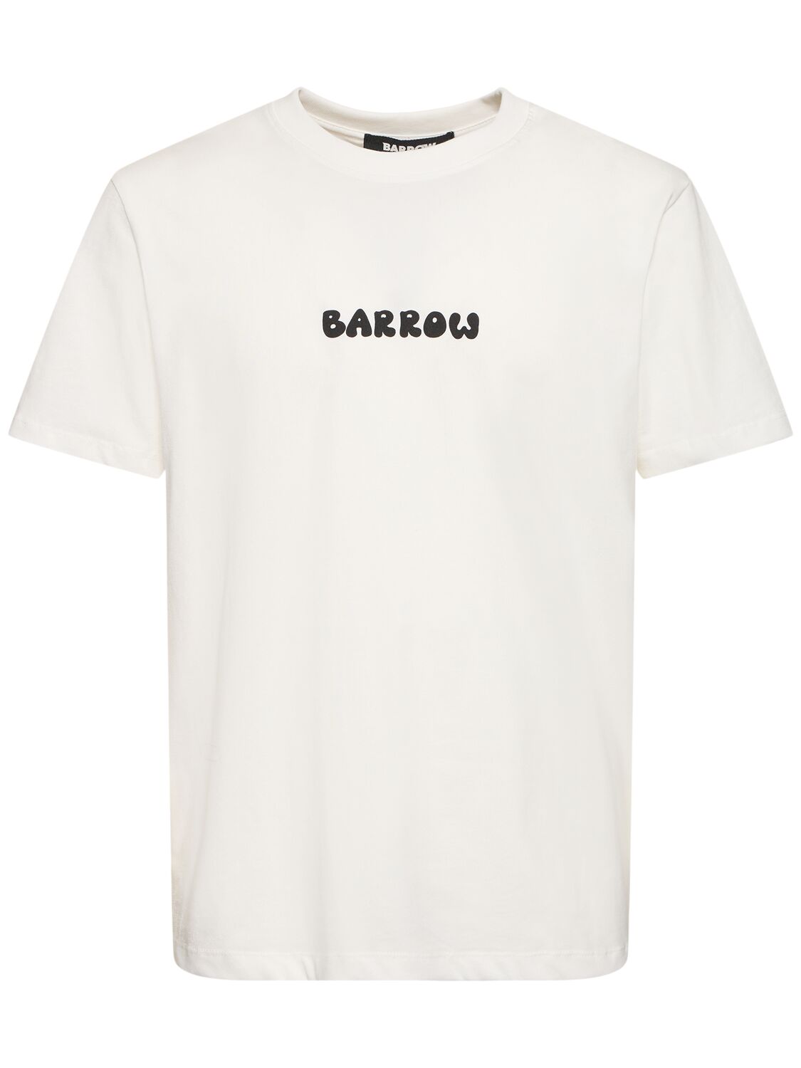 Bear Printed Cotton T-shirt - BARROW - Modalova