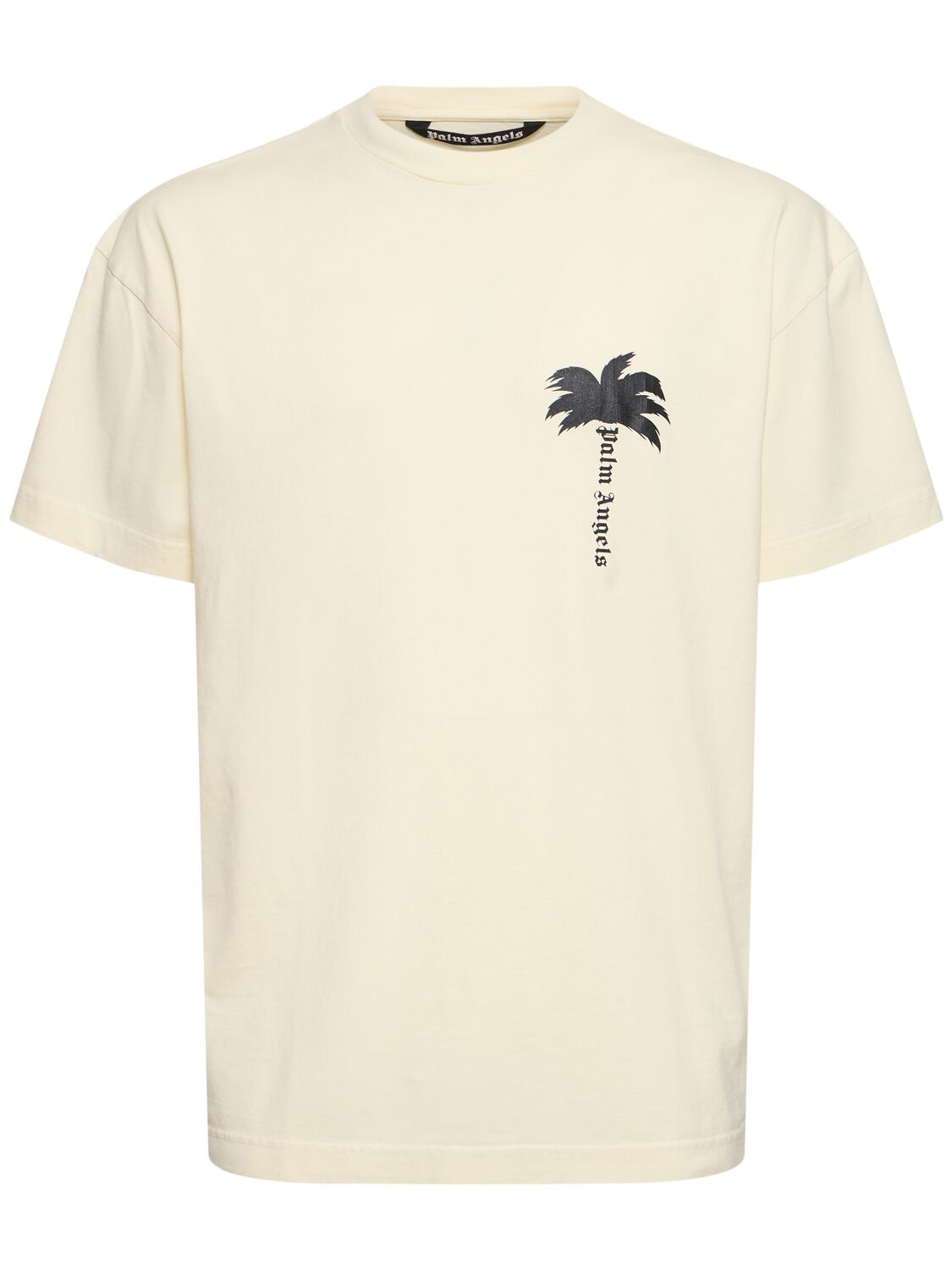 Hombre Camiseta De Algodón Con Estampado - Xxs - PALM ANGELS - Modalova