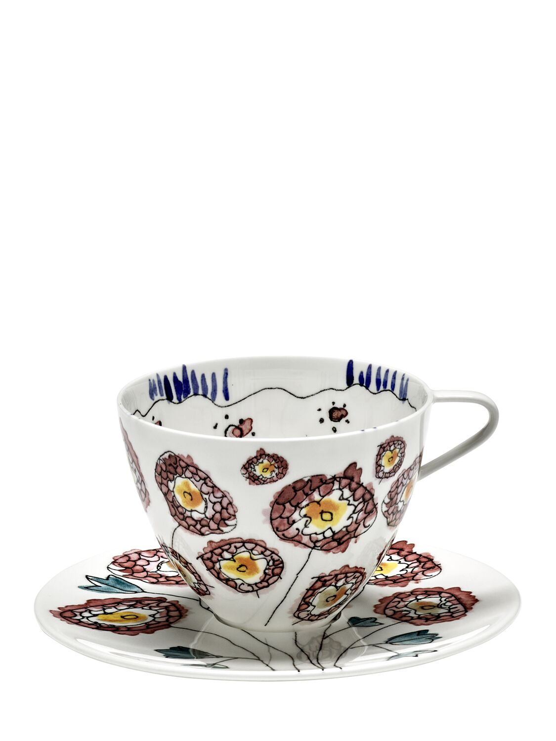 Anemone Set Of 2 Cups & Saucers - MARNI BY SERAX - Modalova
