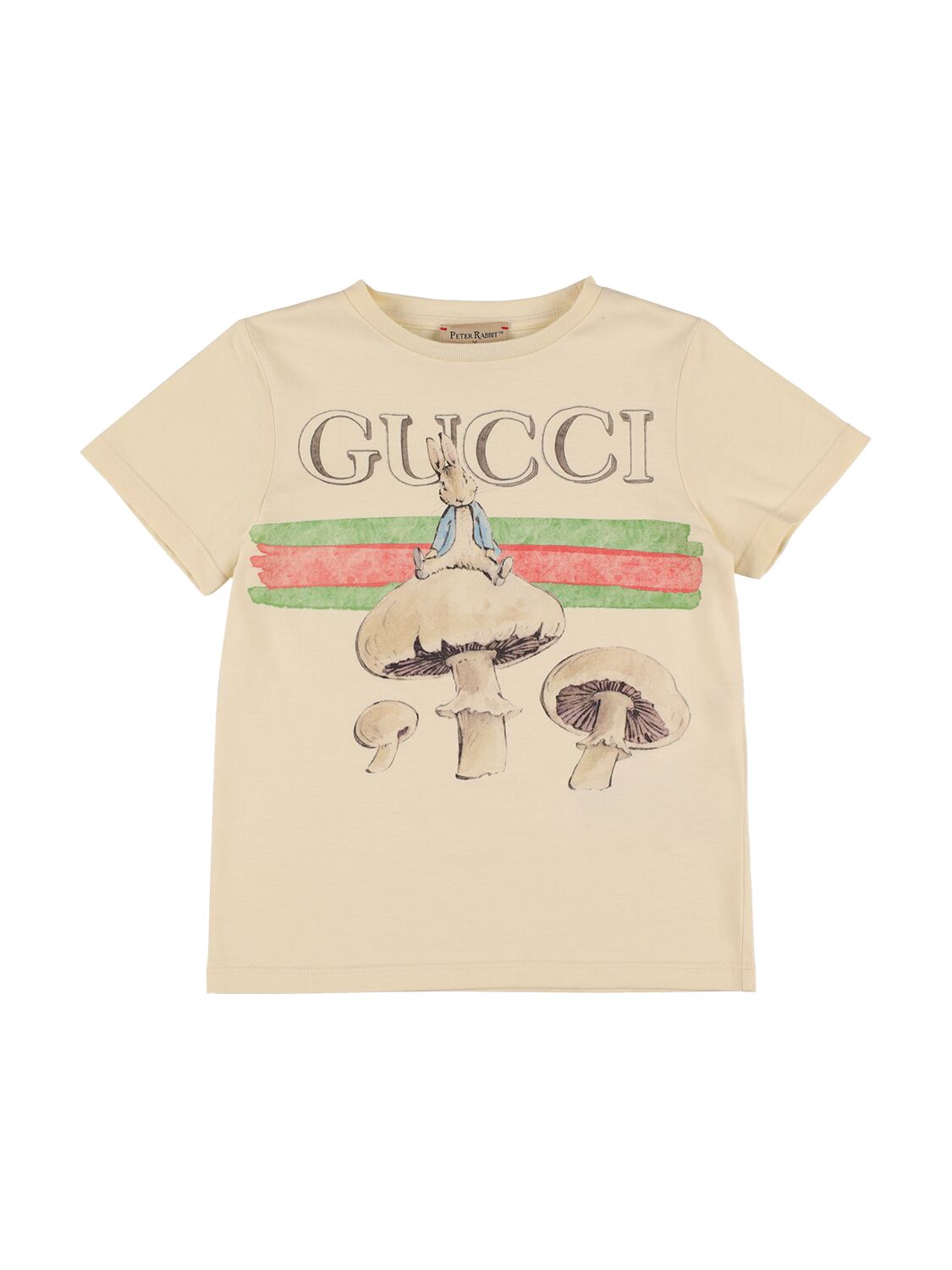 T-shirt Peter Rabbit In Jersey Di Cotone - GUCCI - Modalova