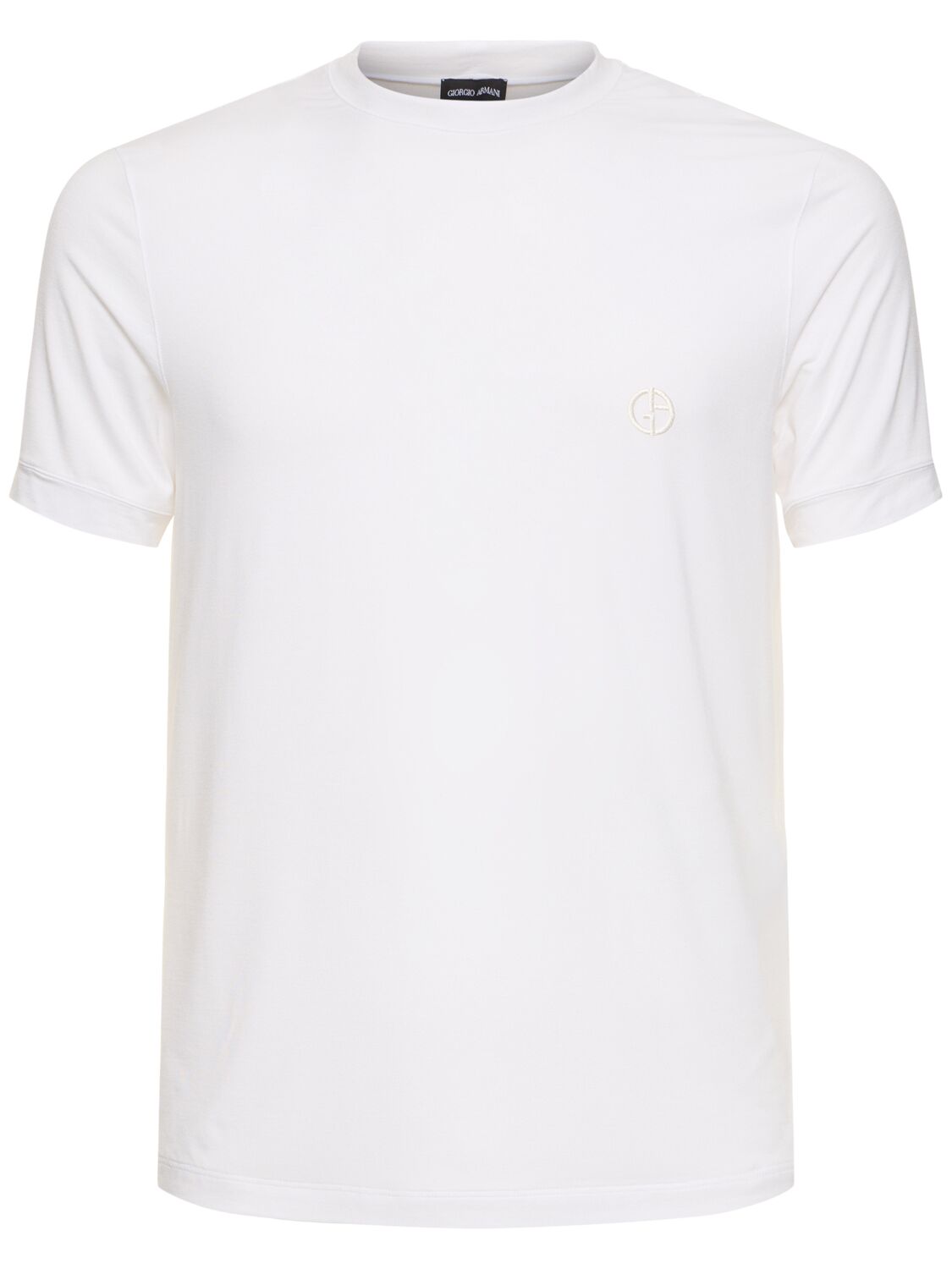 Hombre Camiseta De Jersey De Viscosa 50 - GIORGIO ARMANI - Modalova