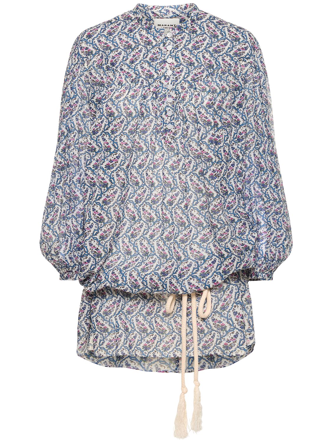 Kildi Printed Cotton Mini Dress - MARANT ETOILE - Modalova