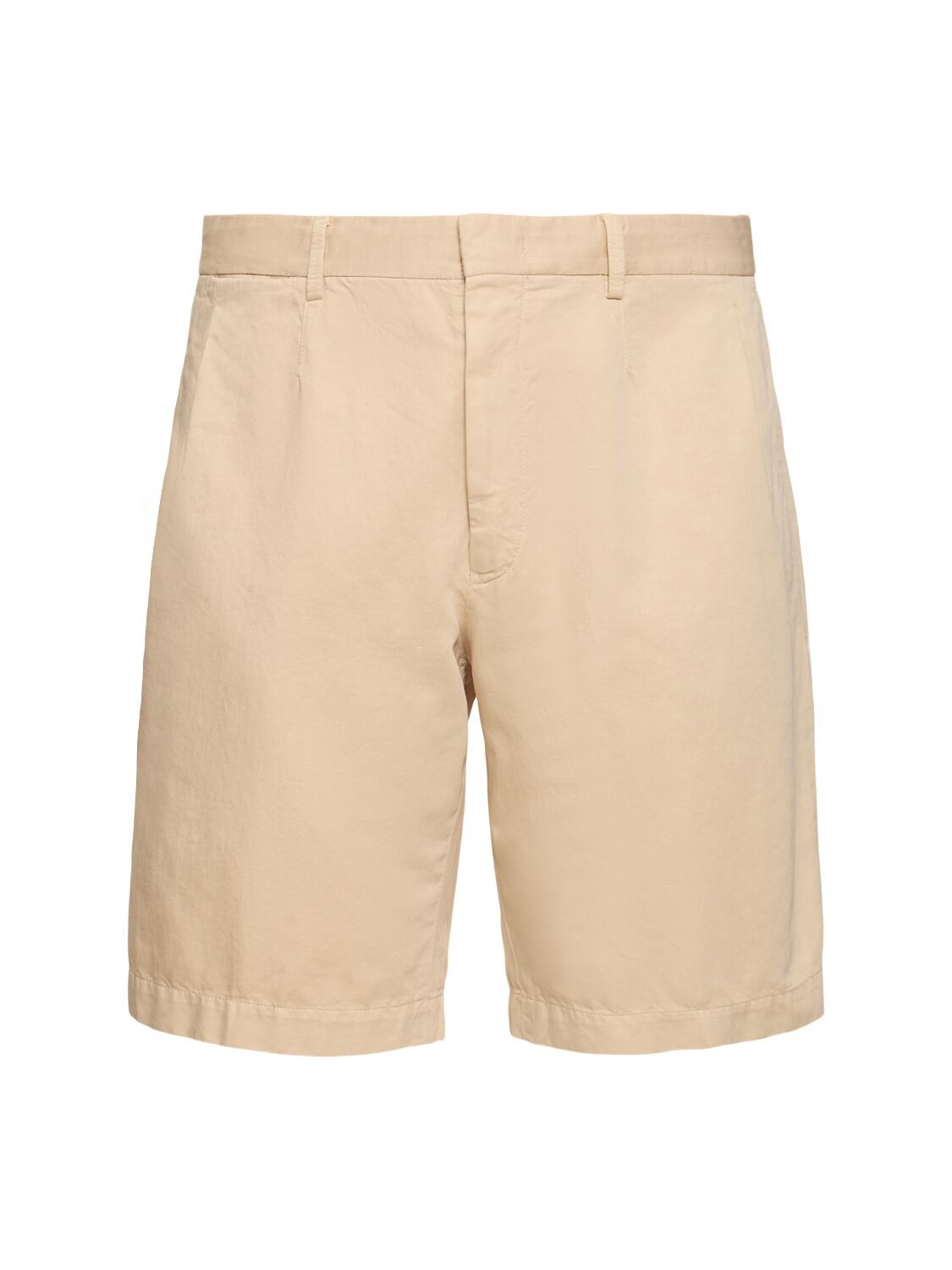 Summer Cotton & Linen Chino Shorts - ZEGNA - Modalova