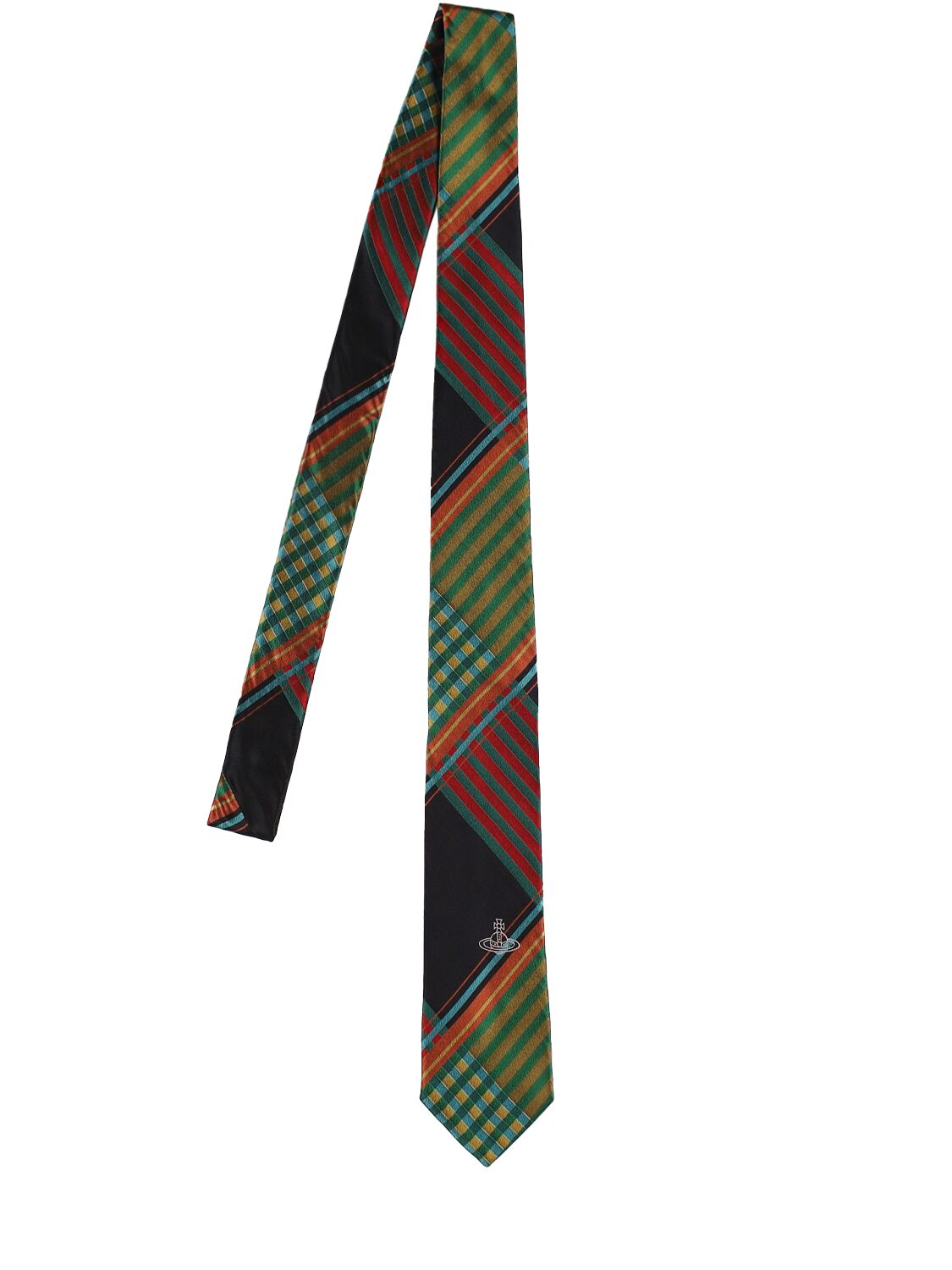 Cravatta In Seta Tartan 7cm - VIVIENNE WESTWOOD - Modalova