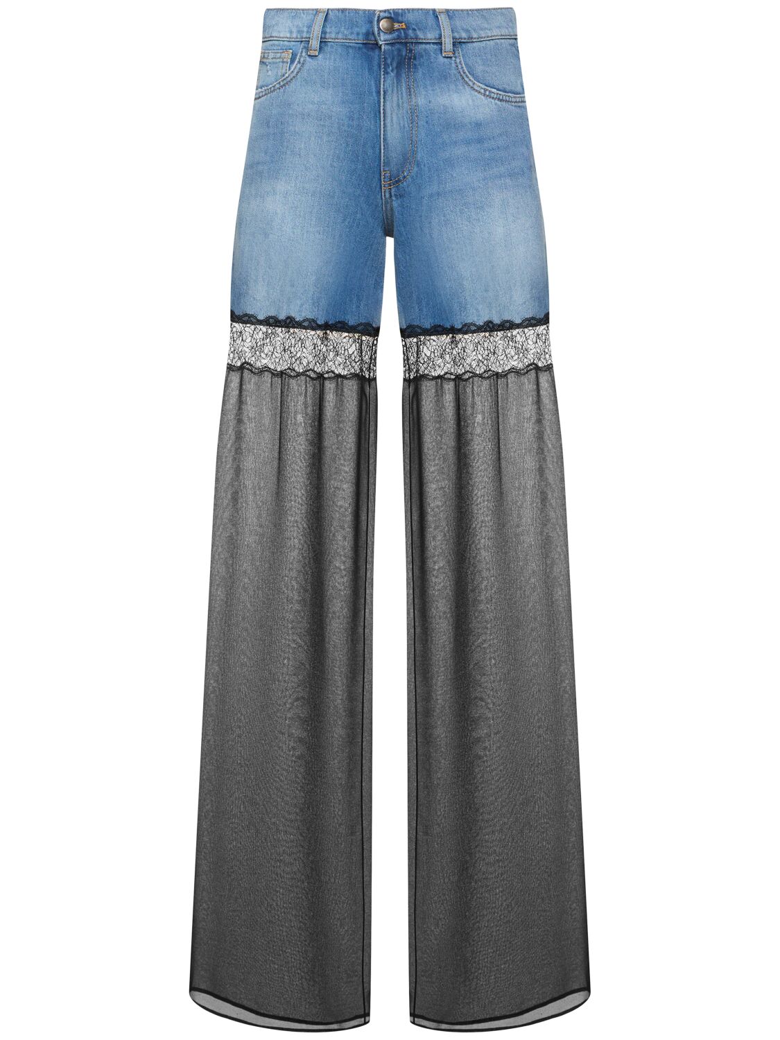 Hybrid Denim & Nylon Jeans - NENSI DOJAKA - Modalova