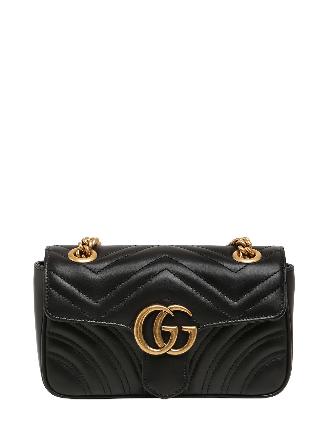 Mini Gg Marmont Leather Shoulder Bag - GUCCI - Modalova