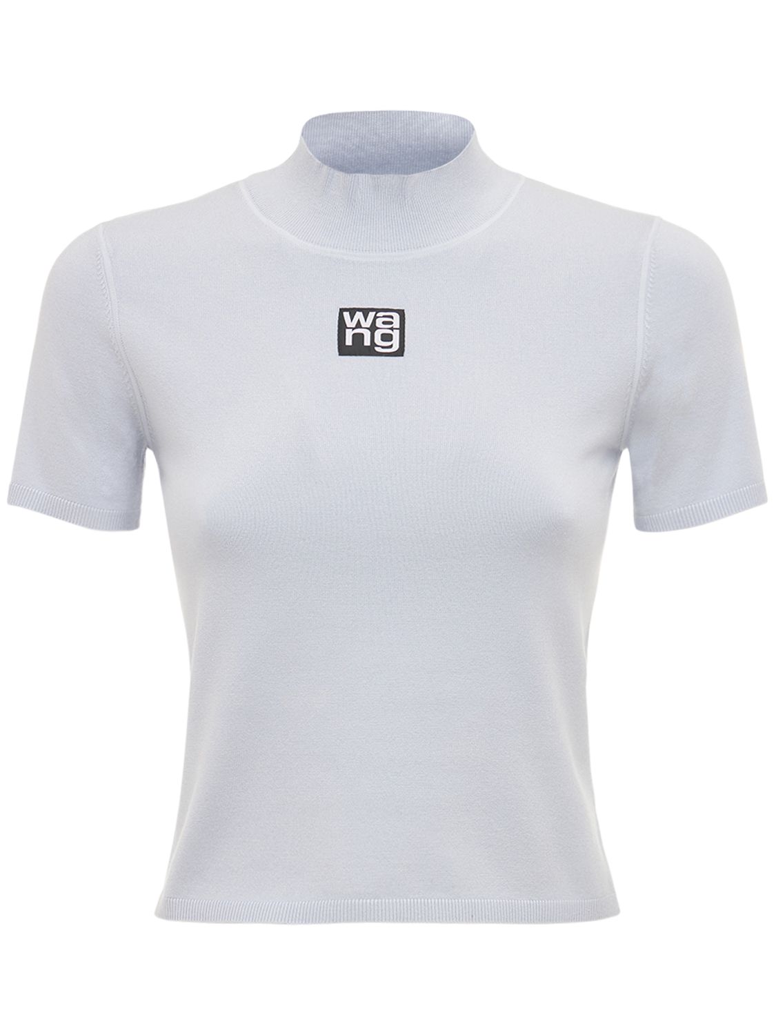 Logo Patch Stretch Jersey T-shirt - ALEXANDER WANG - Modalova