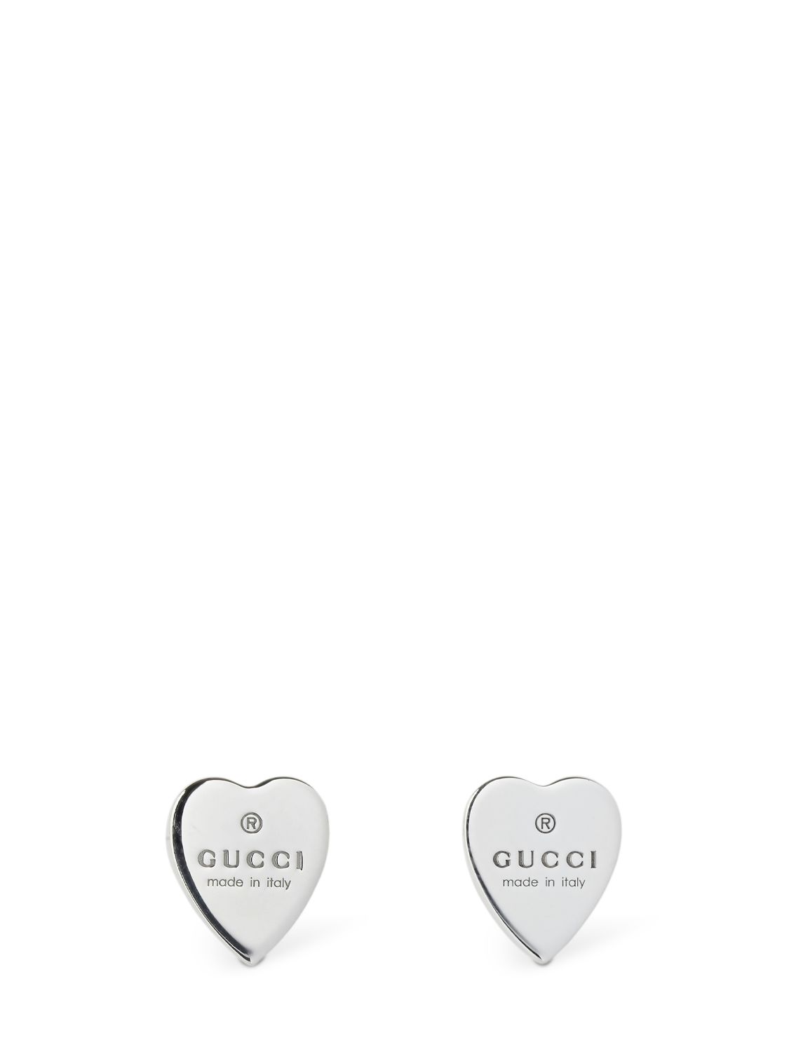 Heart Stud Earrings - GUCCI - Modalova