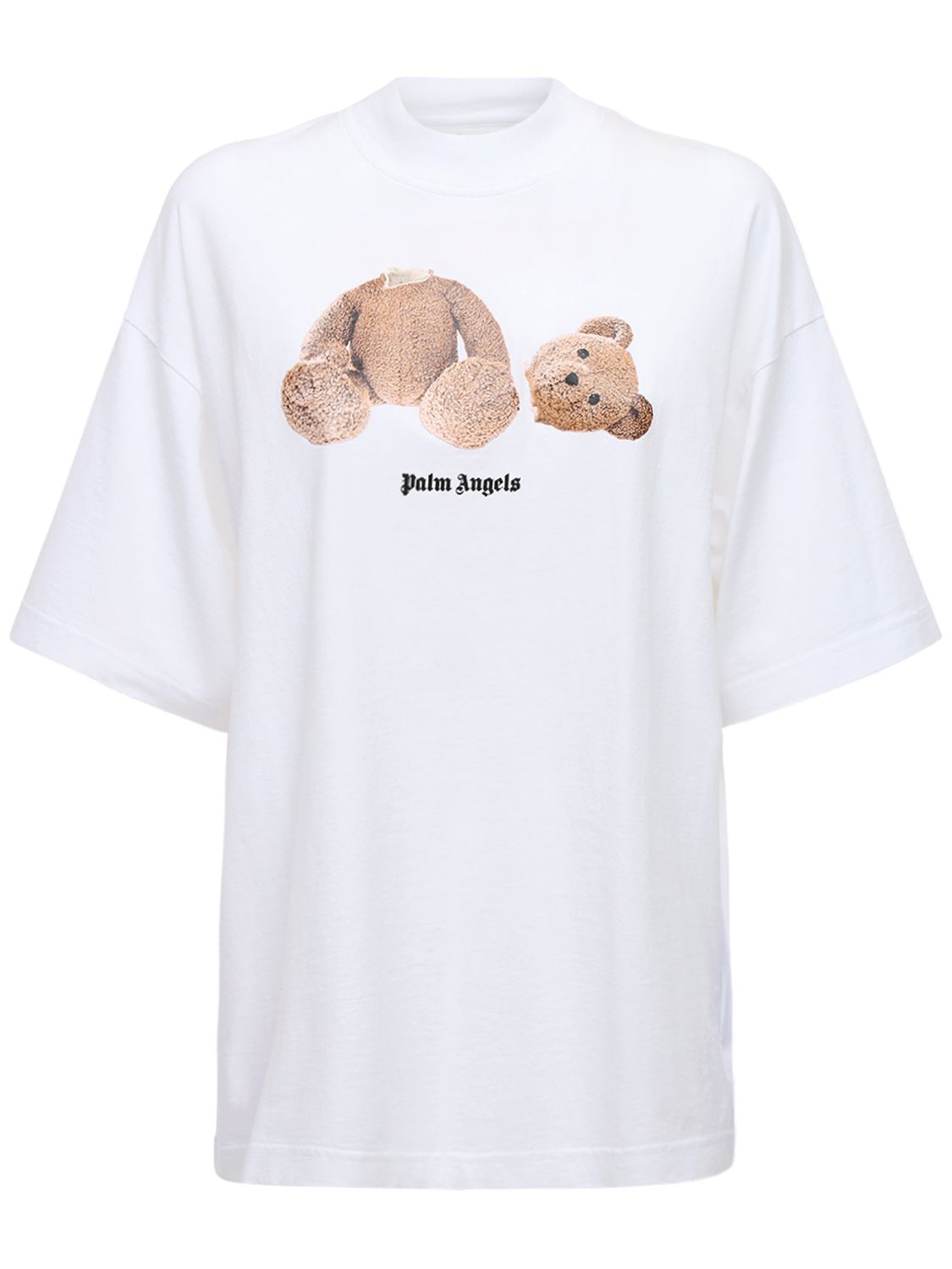 Mujer Camiseta Loose Fit De Jersey De Algodón Estampada / Xxs - PALM ANGELS - Modalova