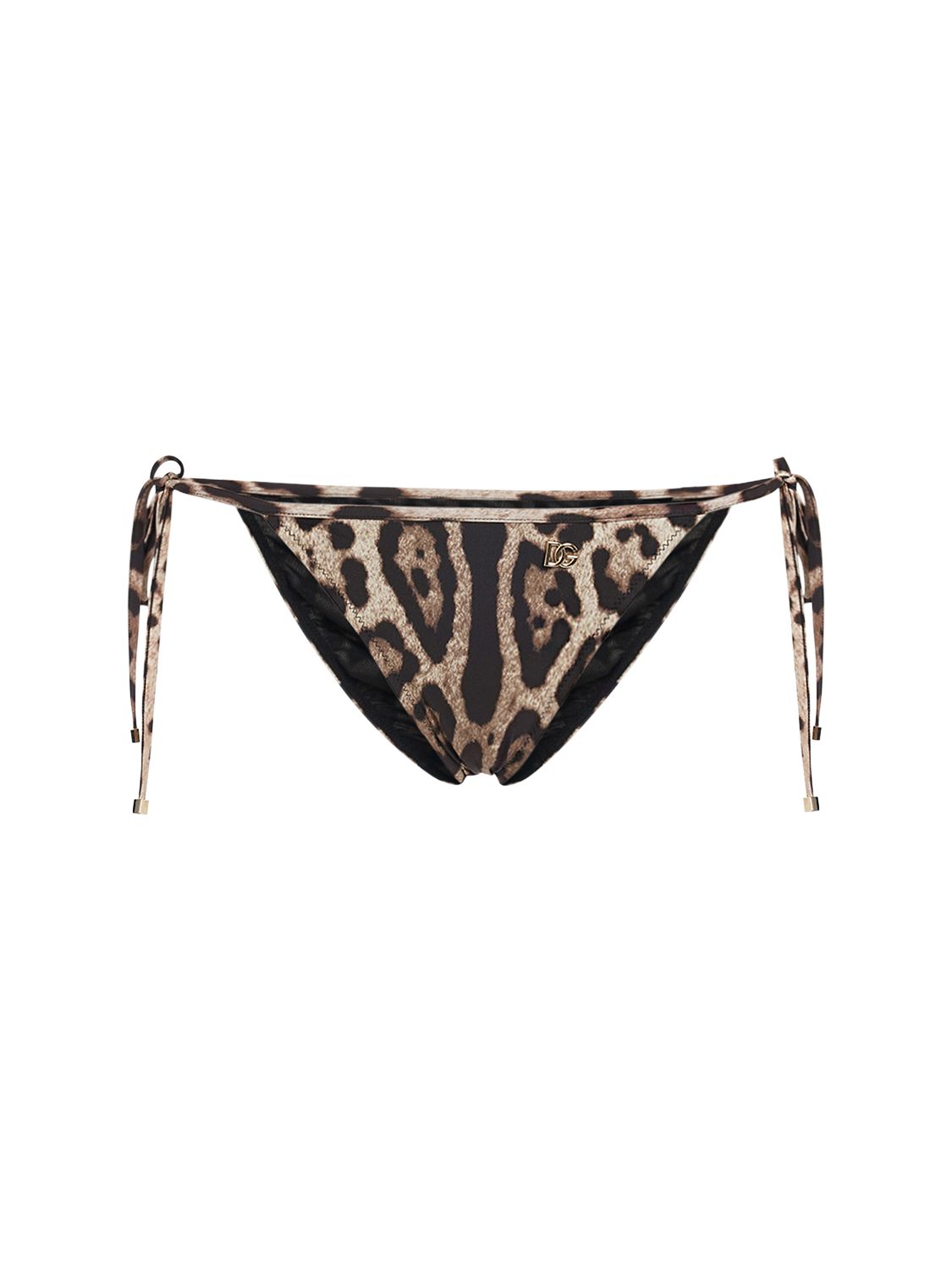 Leopard Print Jersey Bikini Bottoms - DOLCE & GABBANA - Modalova