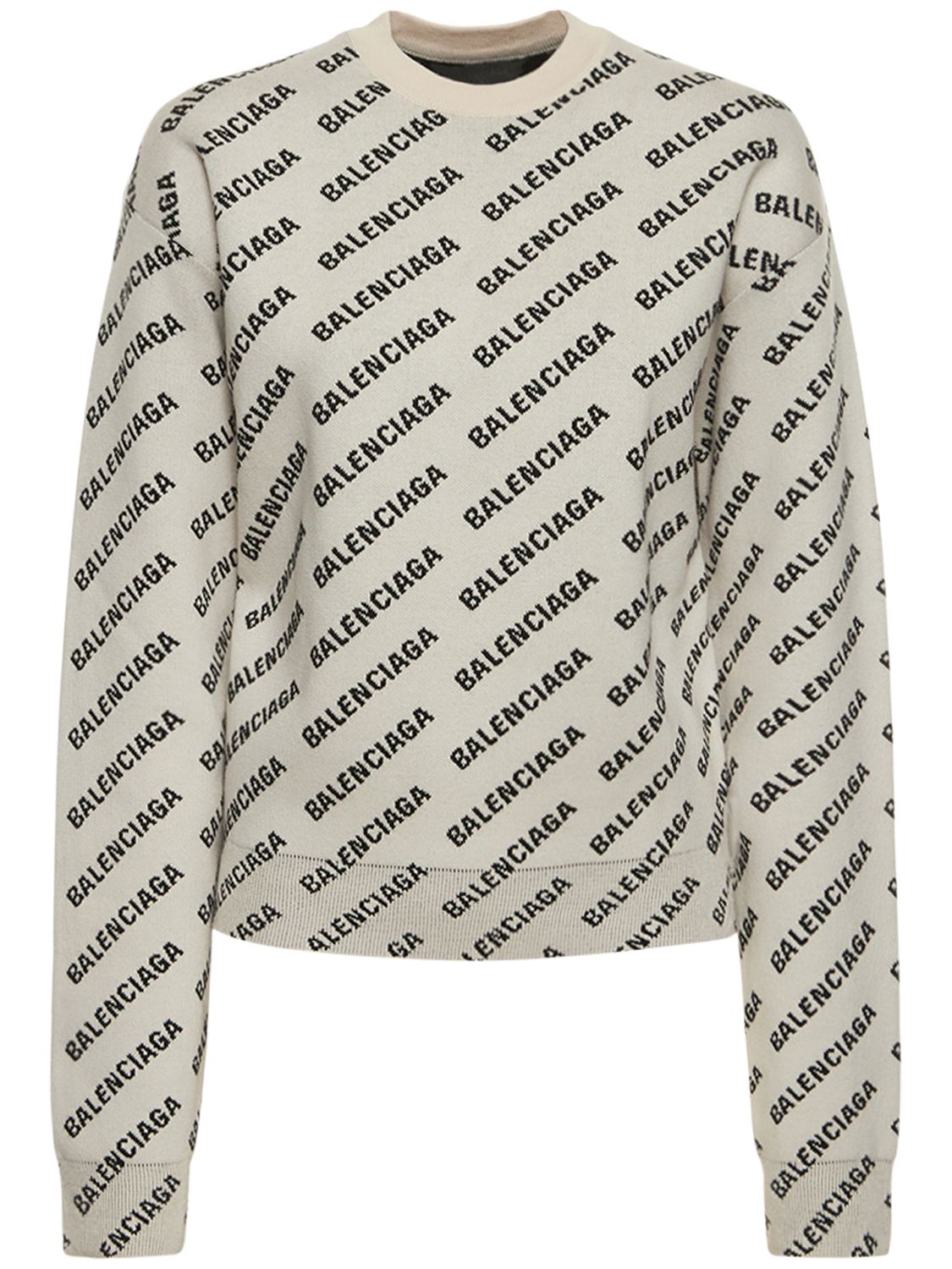 Sweatshirt Aus Baumwollmischung Mit Logo - BALENCIAGA - Modalova