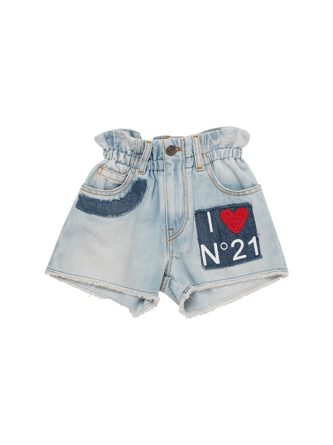 Jeans In Di Cotone Con Patch Logo - N°21 - Modalova