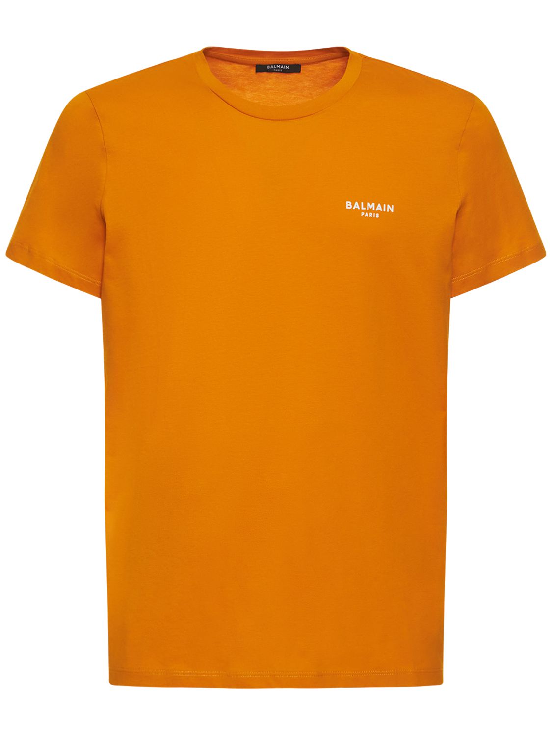T-shirt Con Logo Floccato - BALMAIN - Modalova