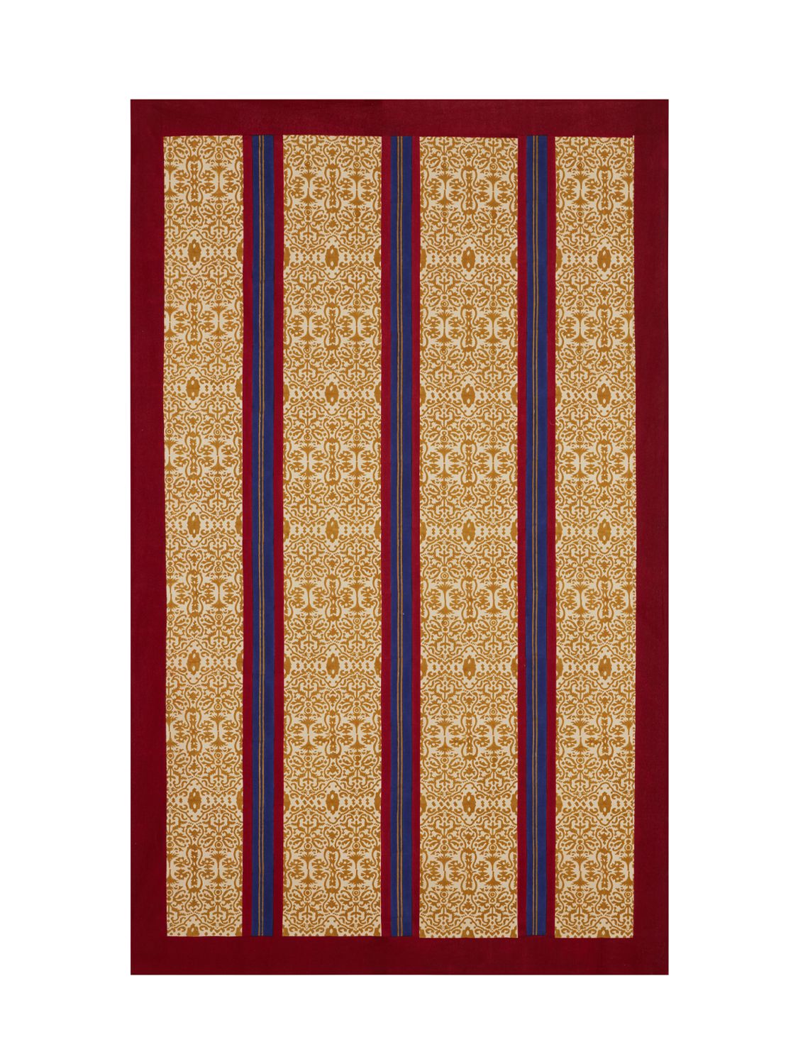 Damask Stripes Chutney Tablecloth - LISA CORTI - Modalova