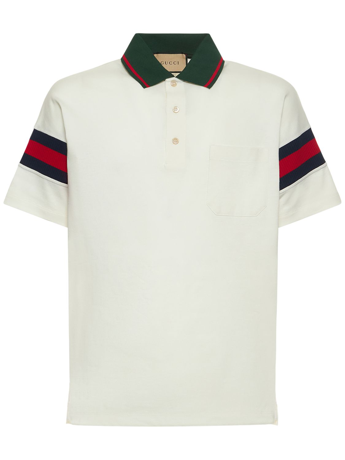 Cotton Polo Shirt - GUCCI - Modalova