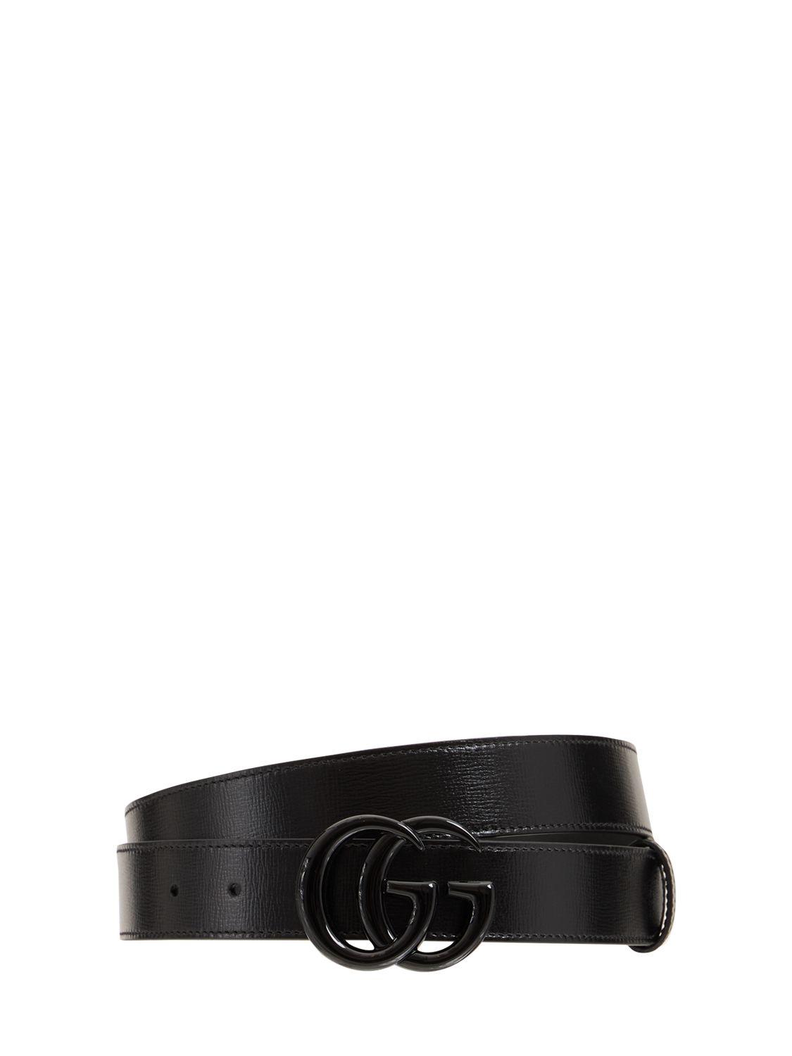 Cm Gg Buckle Leather Belt - GUCCI - Modalova