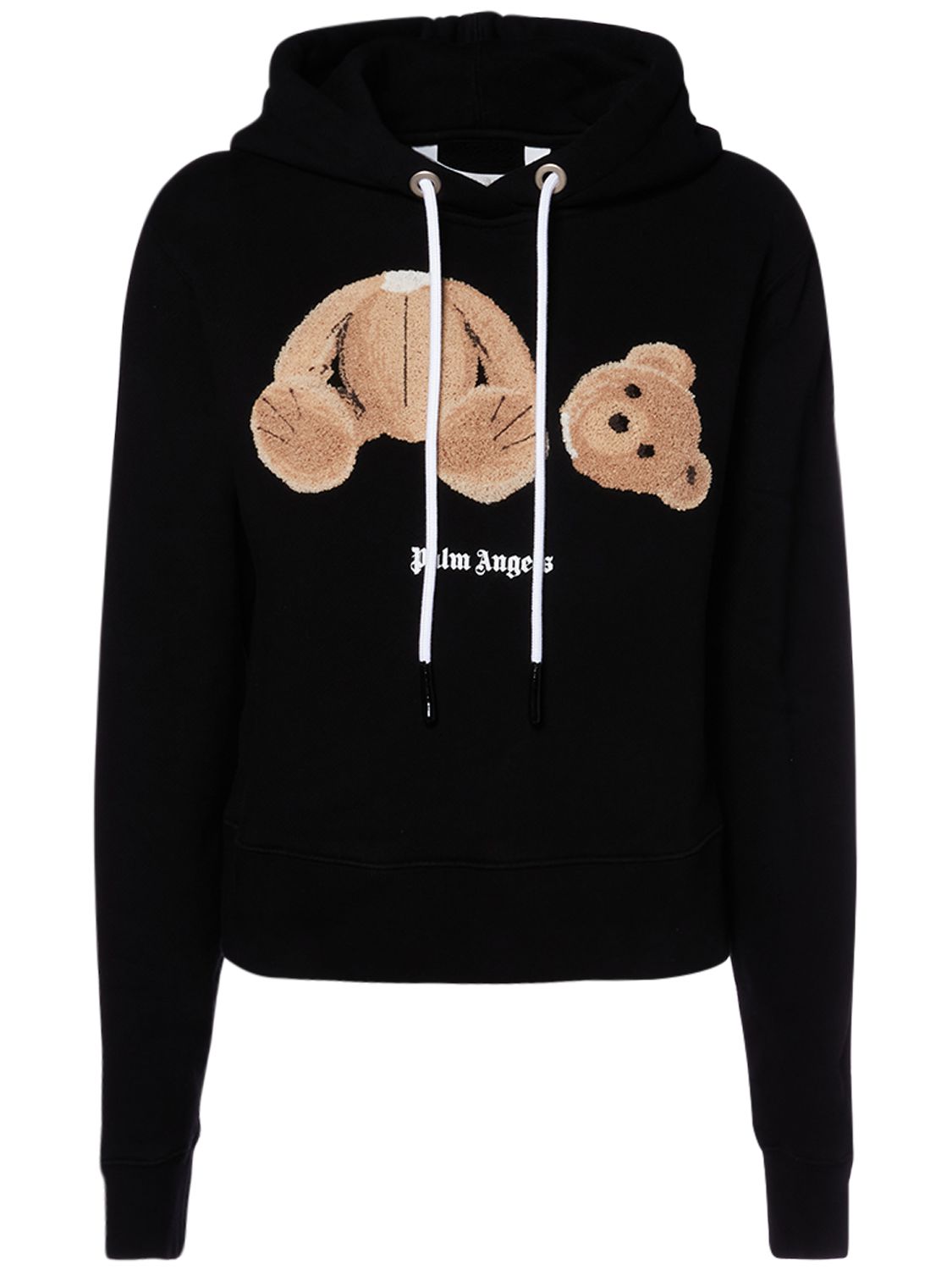 Bear Cotton Jersey Sweatshirt - PALM ANGELS - Modalova