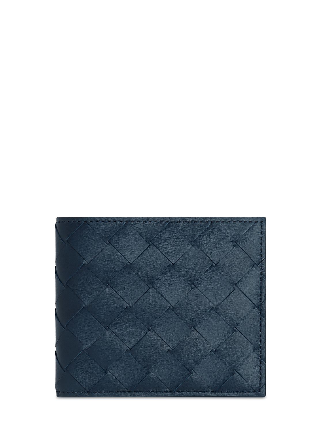 Intrecciato Leather Bi-fold Wallet - BOTTEGA VENETA - Modalova