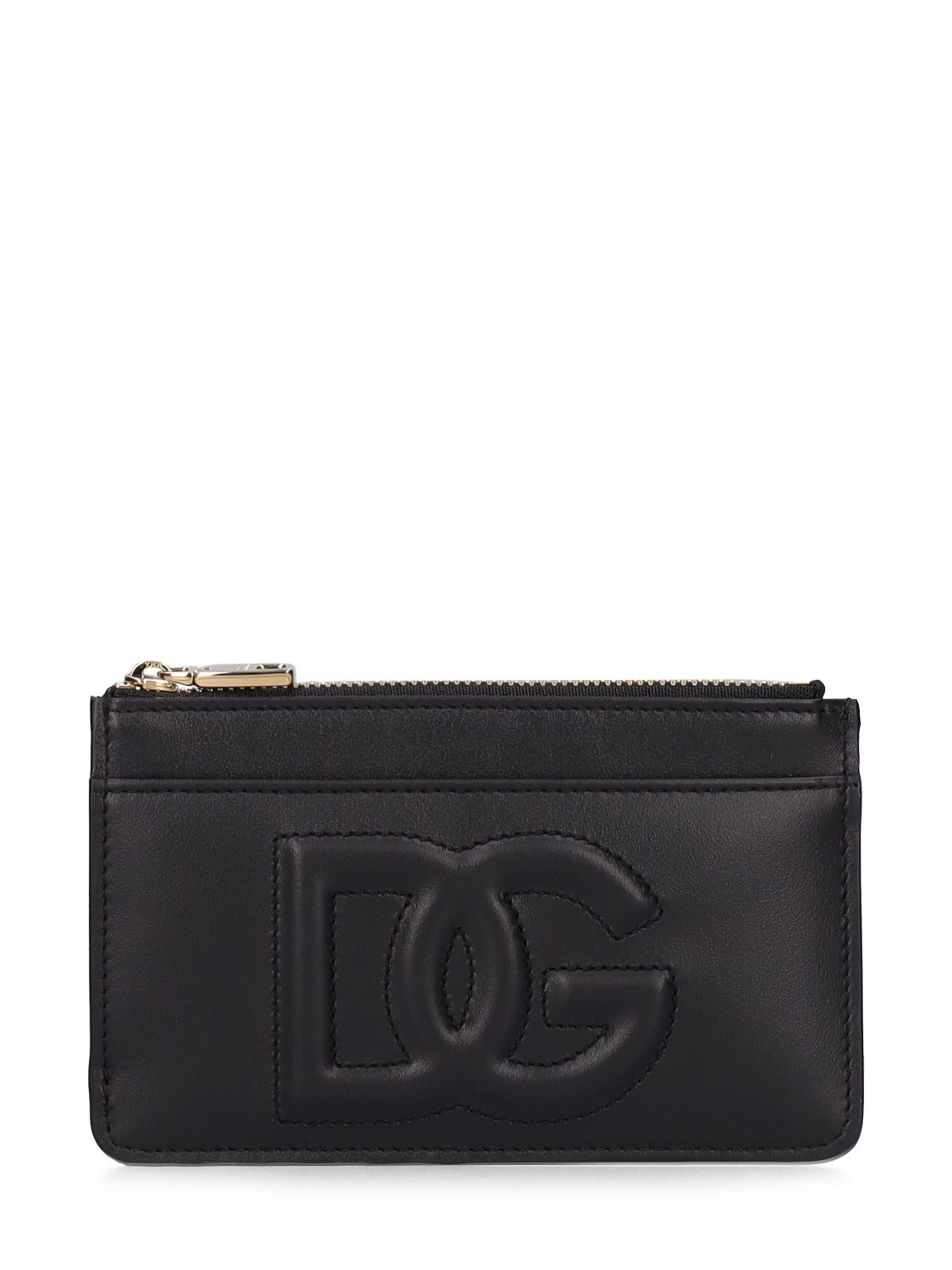 Dg Logo Smooth Leather Card Holder - DOLCE & GABBANA - Modalova