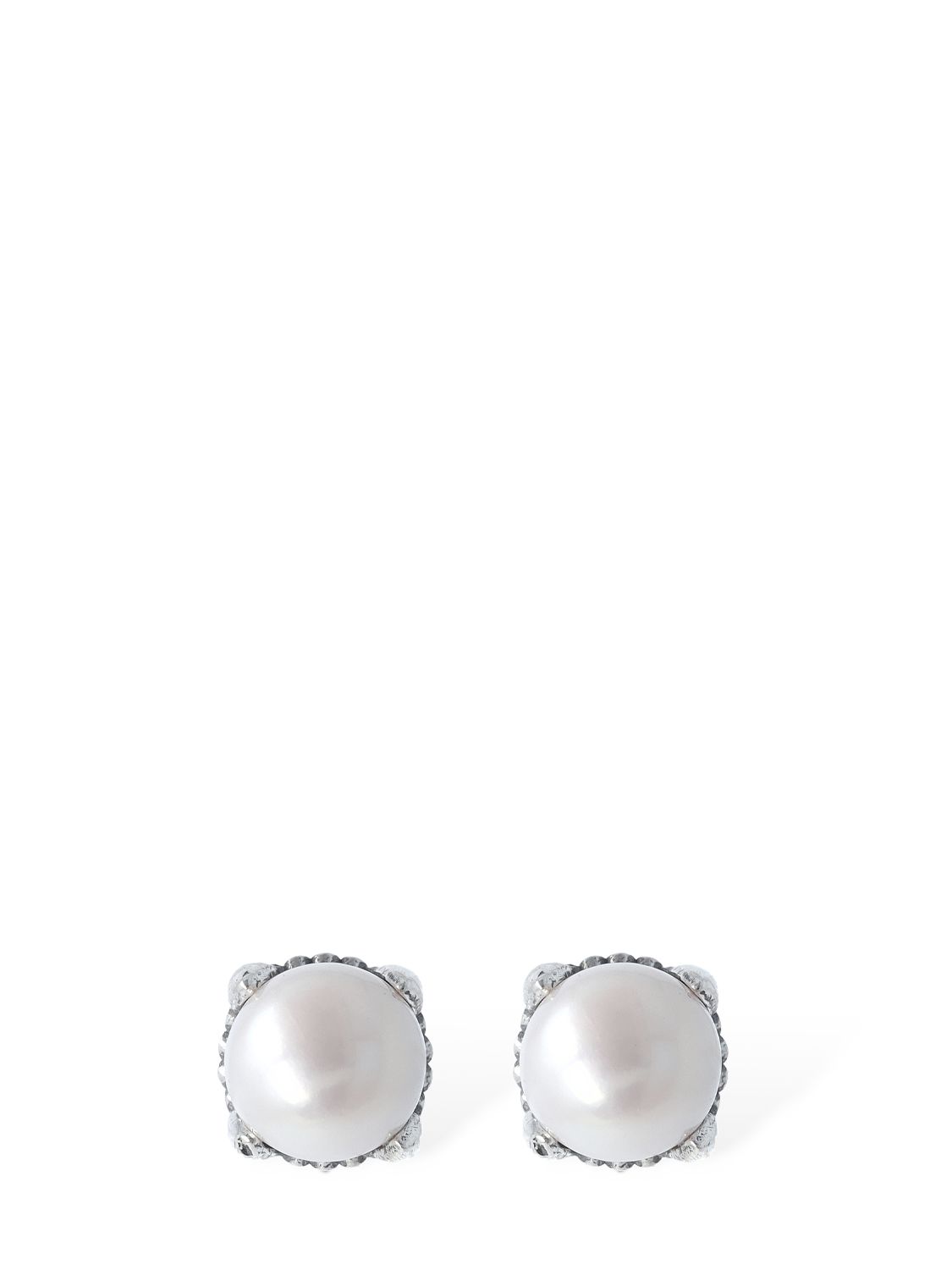 Mm Pearl Stud Earrings - EMANUELE BICOCCHI - Modalova
