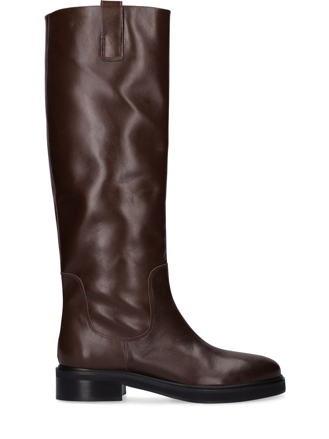 Mm Henry Leather Tall Boots - AEYDE - Modalova