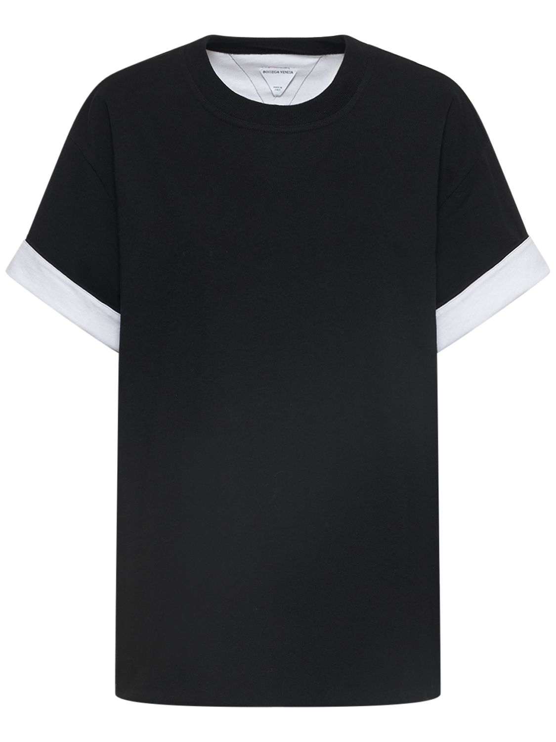 Double Layer Cotton Jersey T-shirt - BOTTEGA VENETA - Modalova