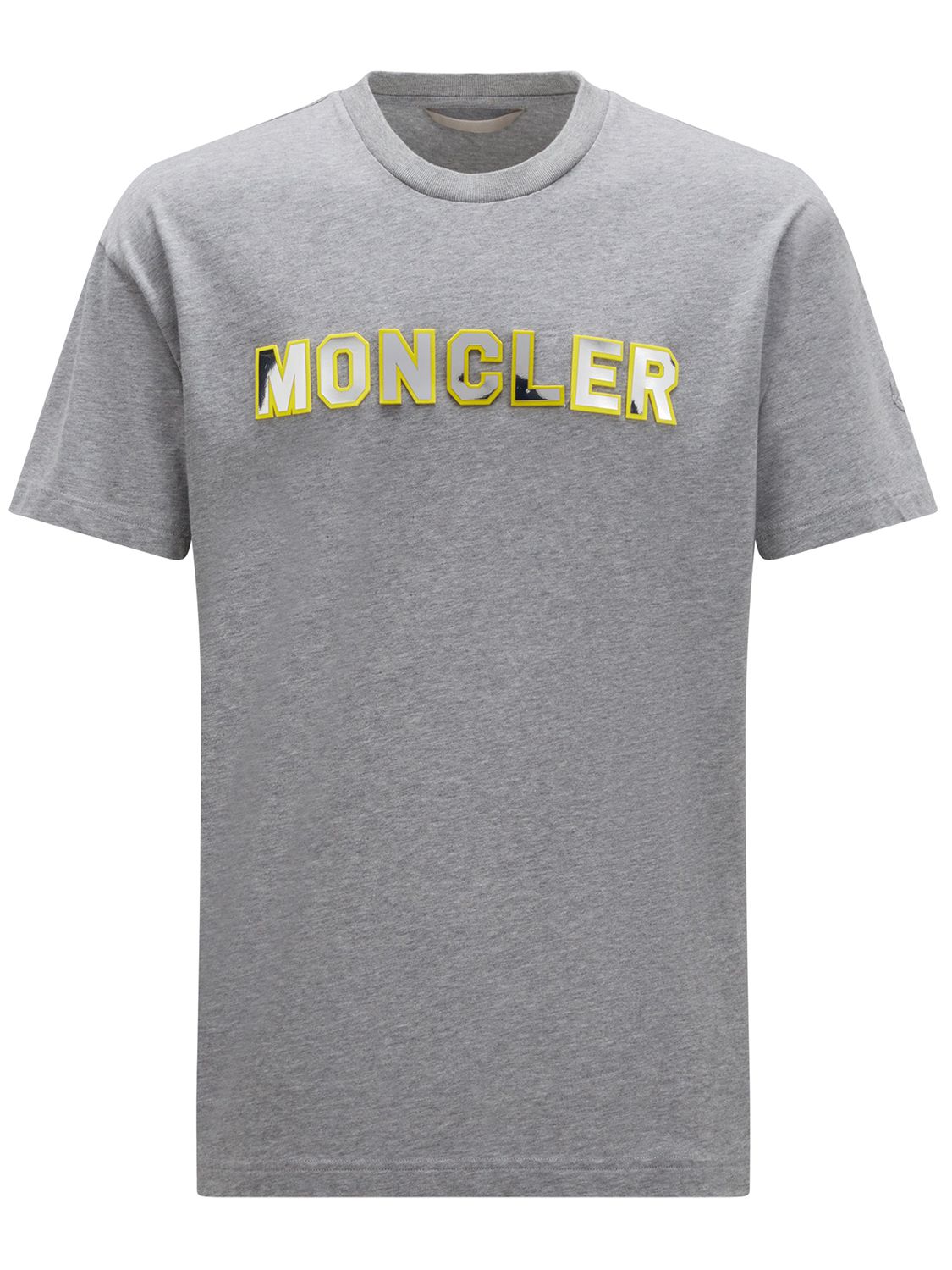 Hombre Camiseta De Jersey De Algodón Con Logo Xxl - MONCLER - Modalova