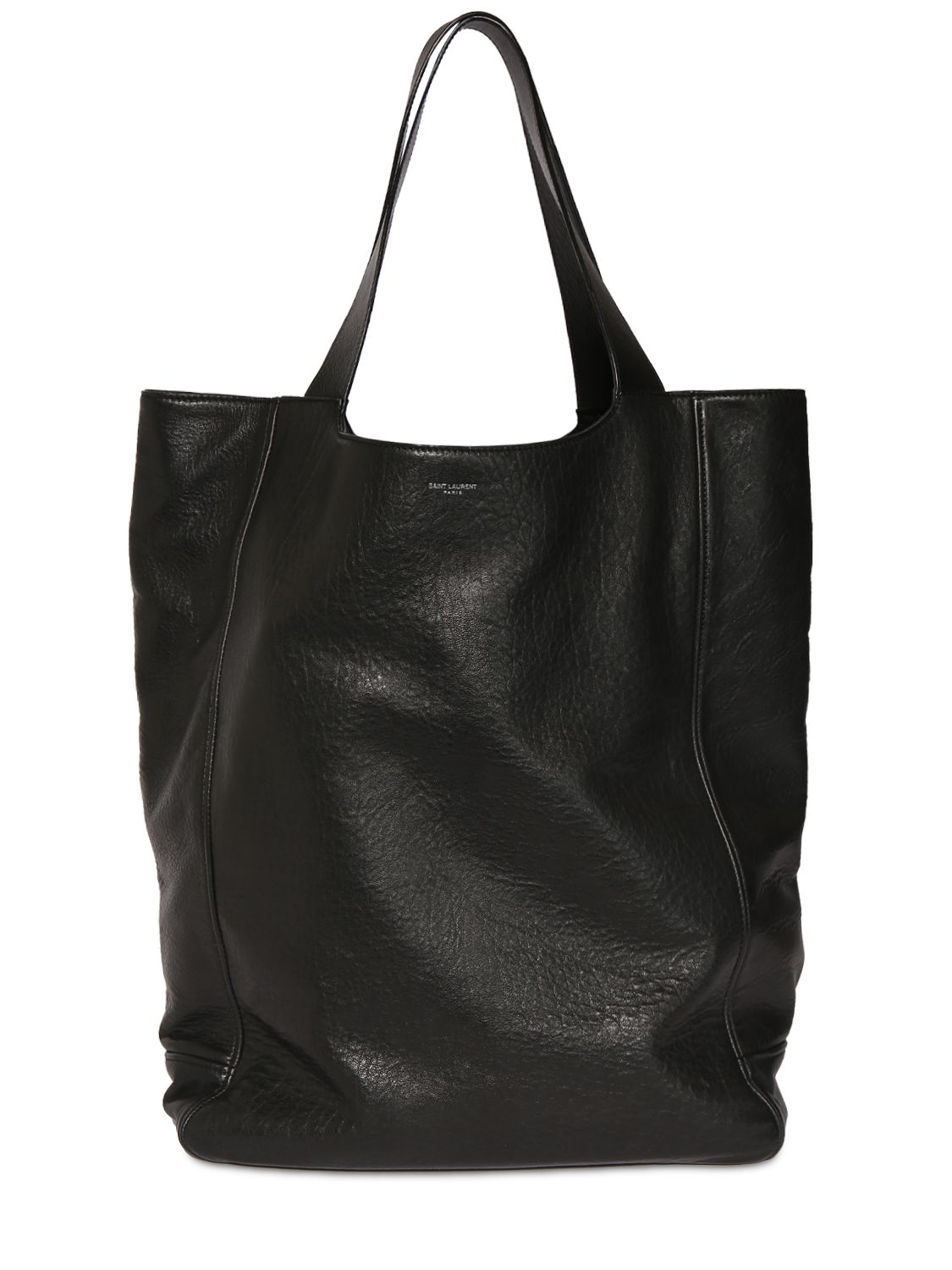 Maxi Saint Laurent Leather Tote Bag - SAINT LAURENT - Modalova