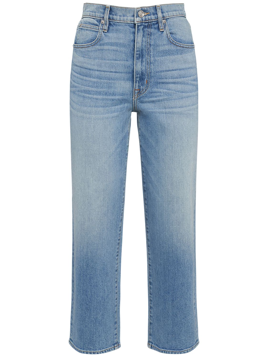 Mujer Jeans Cropped De Denim De Algodón 25 - SLVRLAKE - Modalova