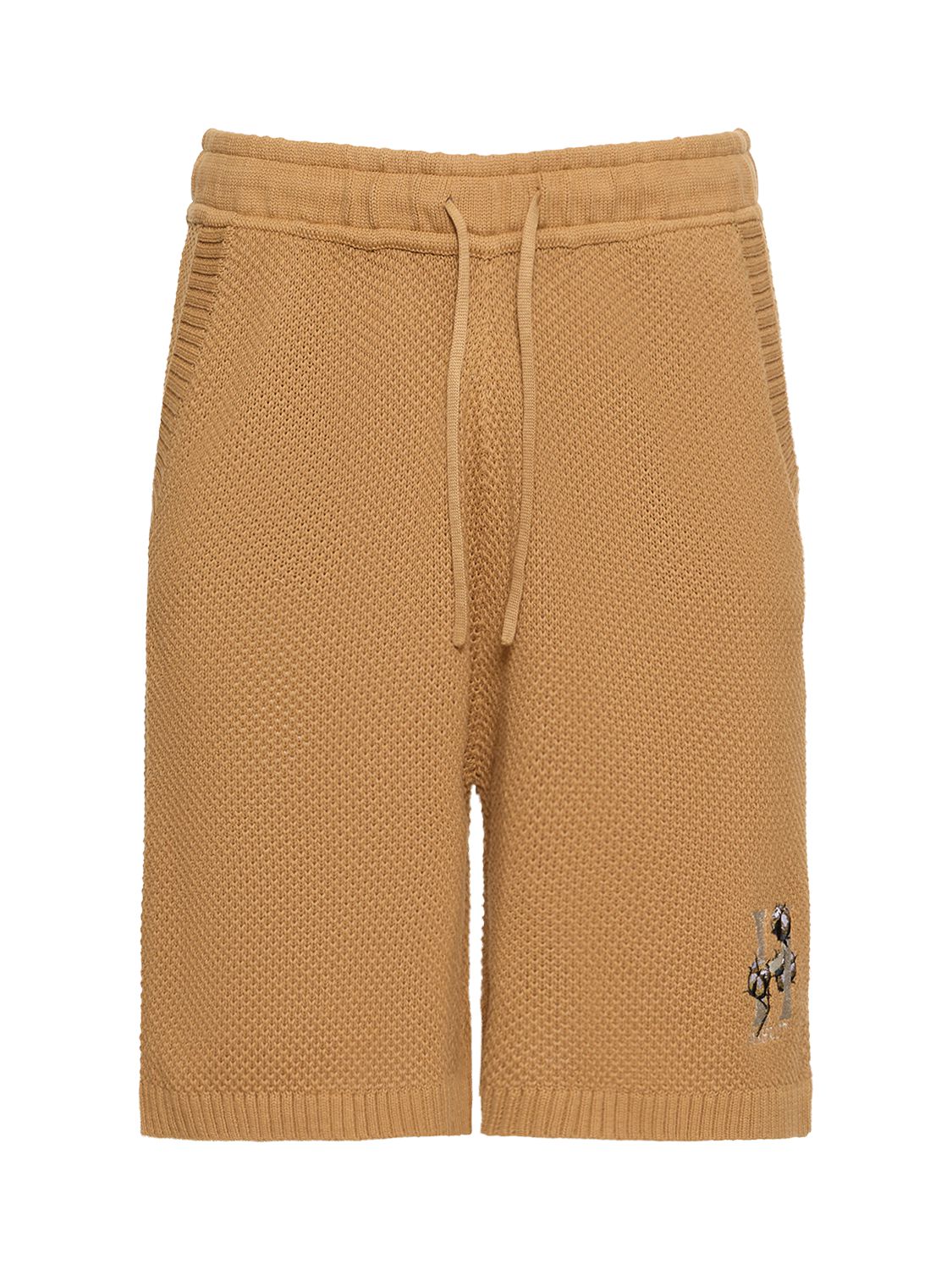 Shorts In Maglia Di Cotone Con Logo - HONOR THE GIFT - Modalova